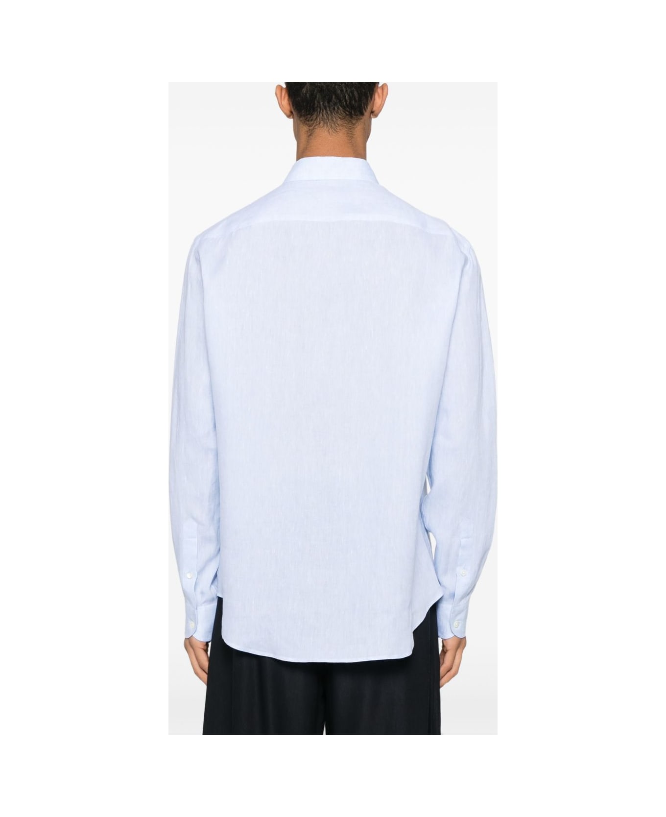 Emporio Armani Linen Shirt - Clear Blue
