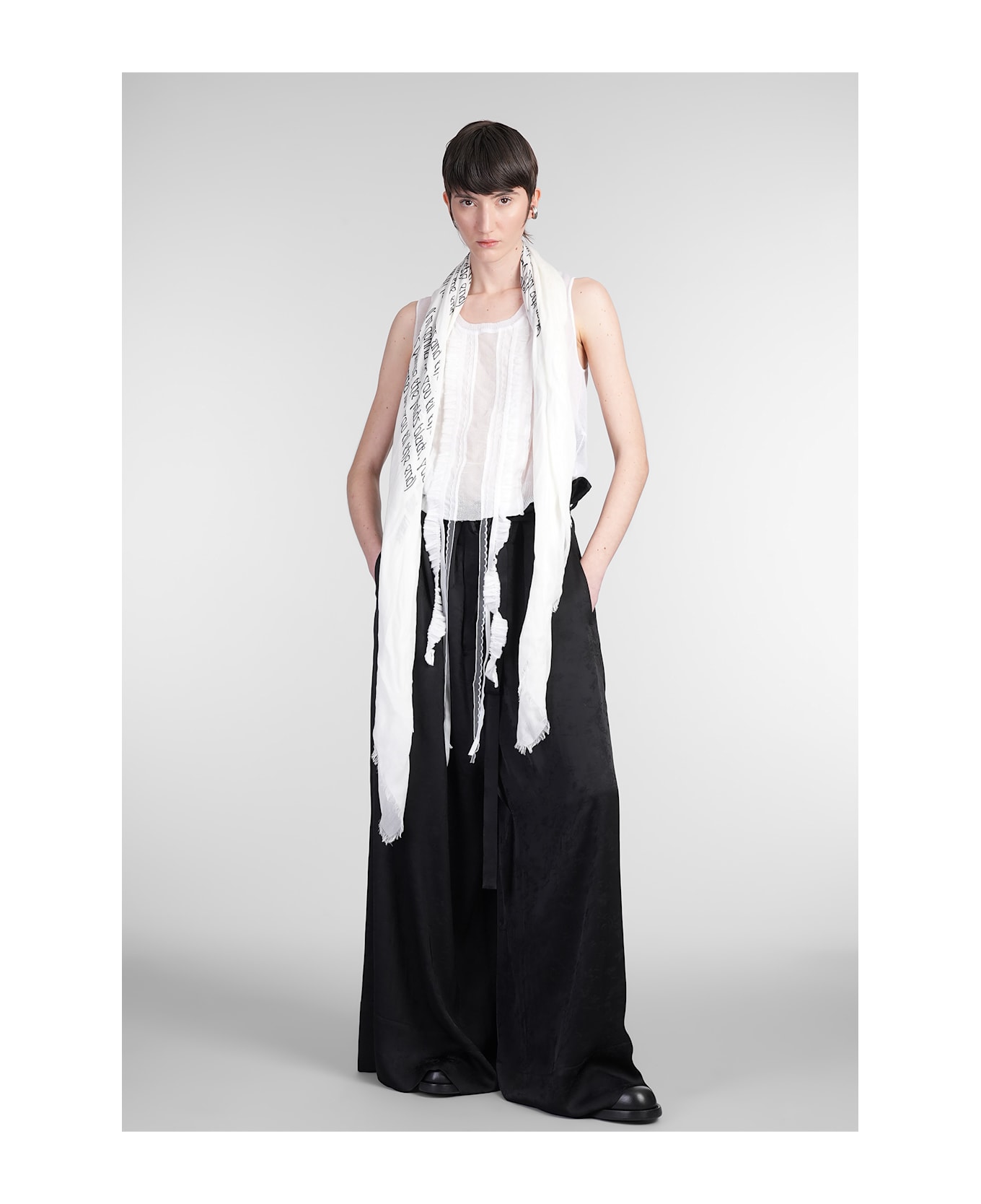 Ann Demeulemeester Lotta Topwear In White Cotton - white