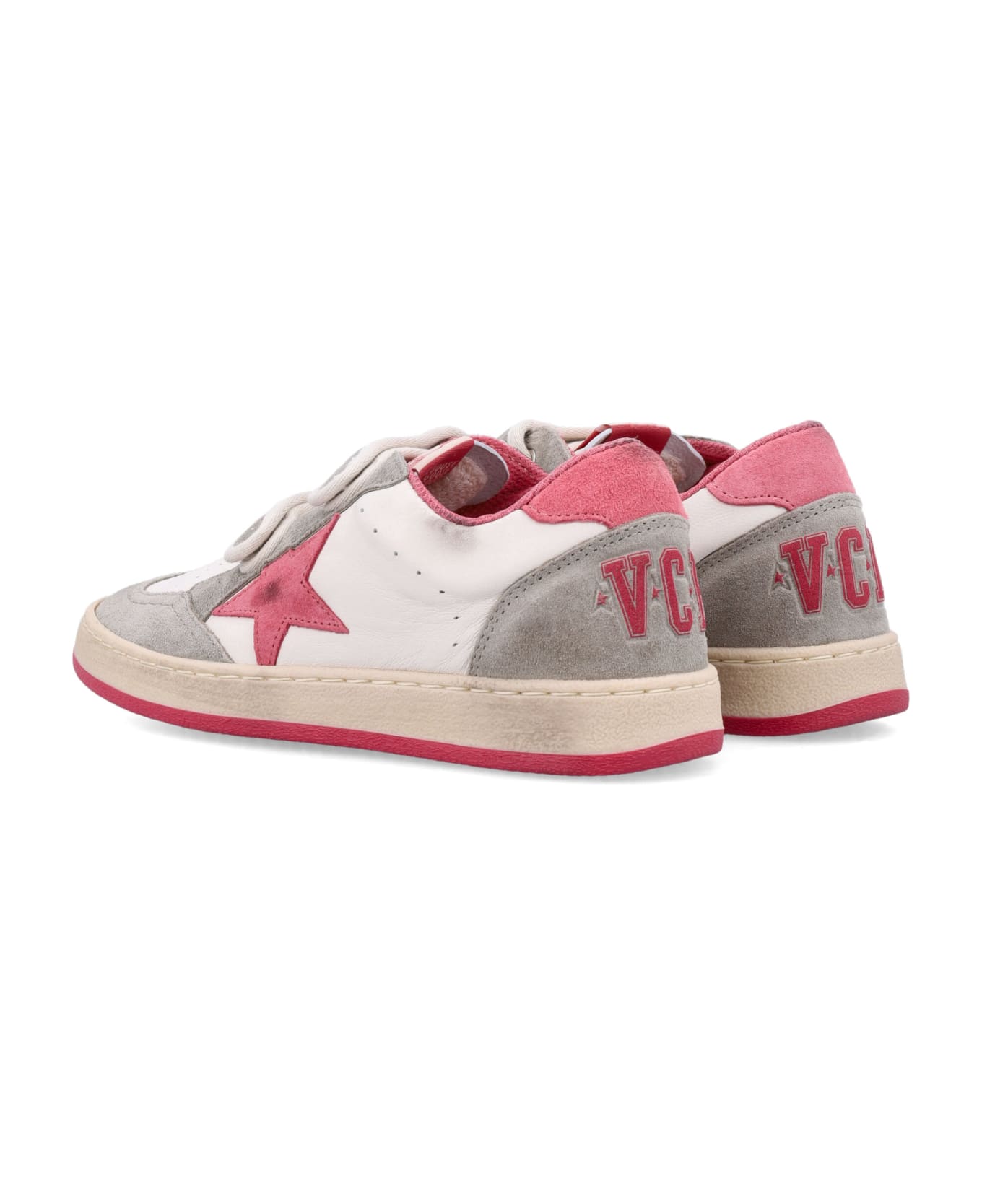 Golden Goose Ballstar Sneakers - WHITE/RED