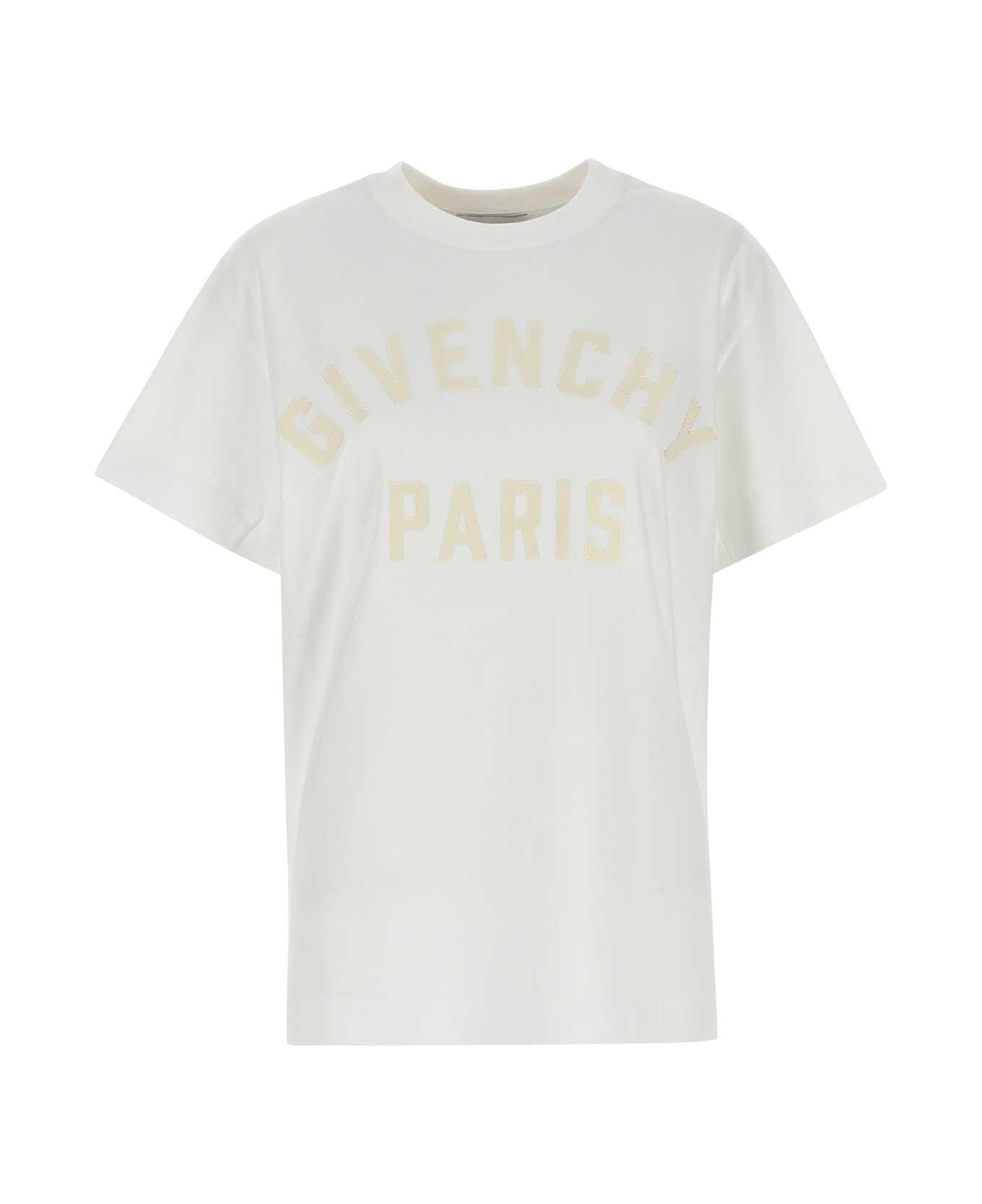 Givenchy White Cotton Oversize T-shirt - White