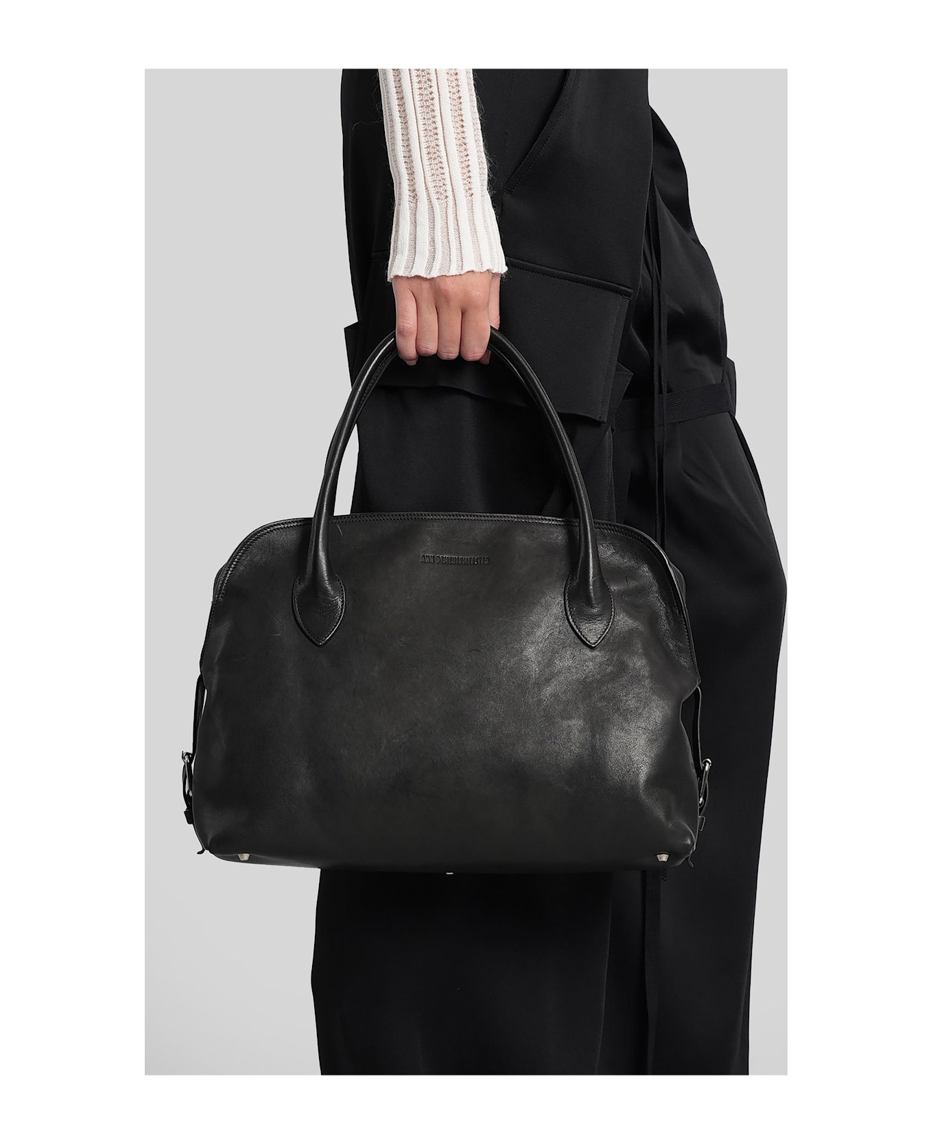 Ann Demeulemeester Josse Tote In Black Leather - black