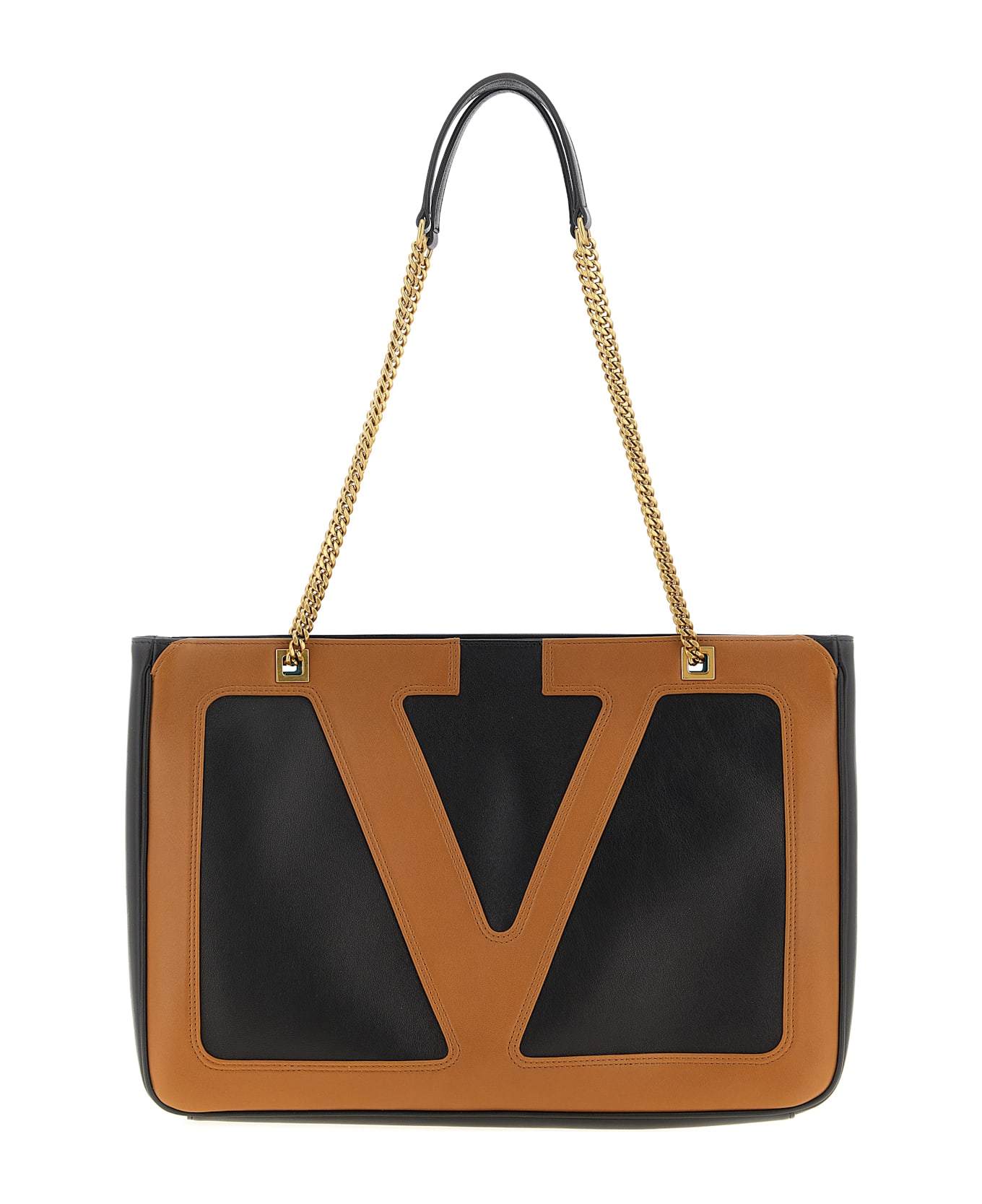Valentino Garavani 
viva Superstar
 Midi Shopping Bag - Brown