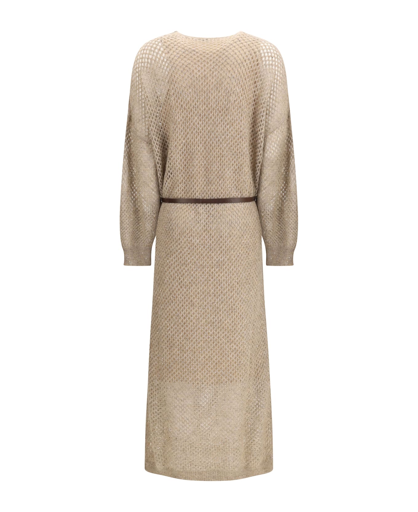 Brunello Cucinelli Perforated Knit Dressss