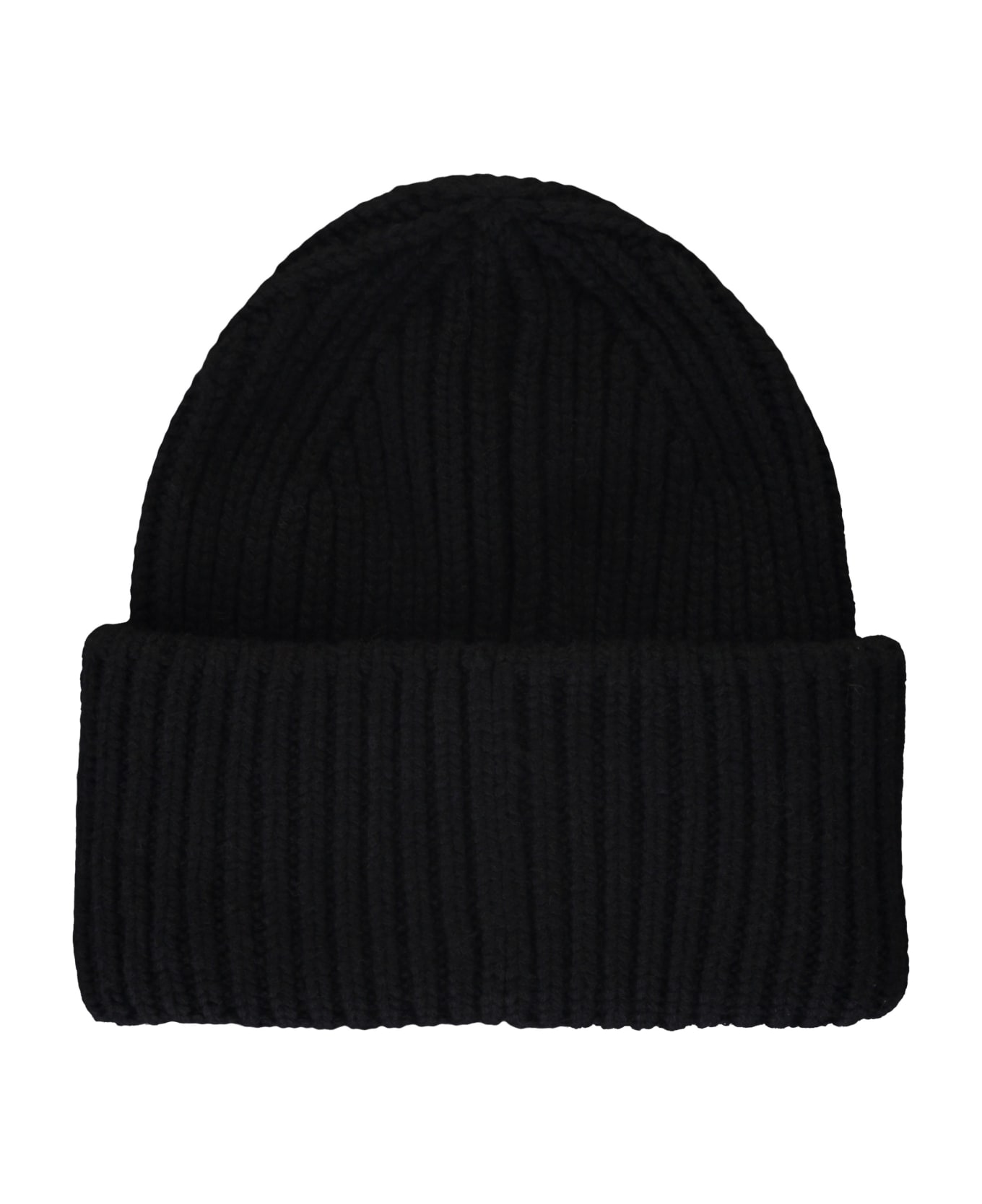Canada Goose Ribbed Knit Beanie - black 帽子