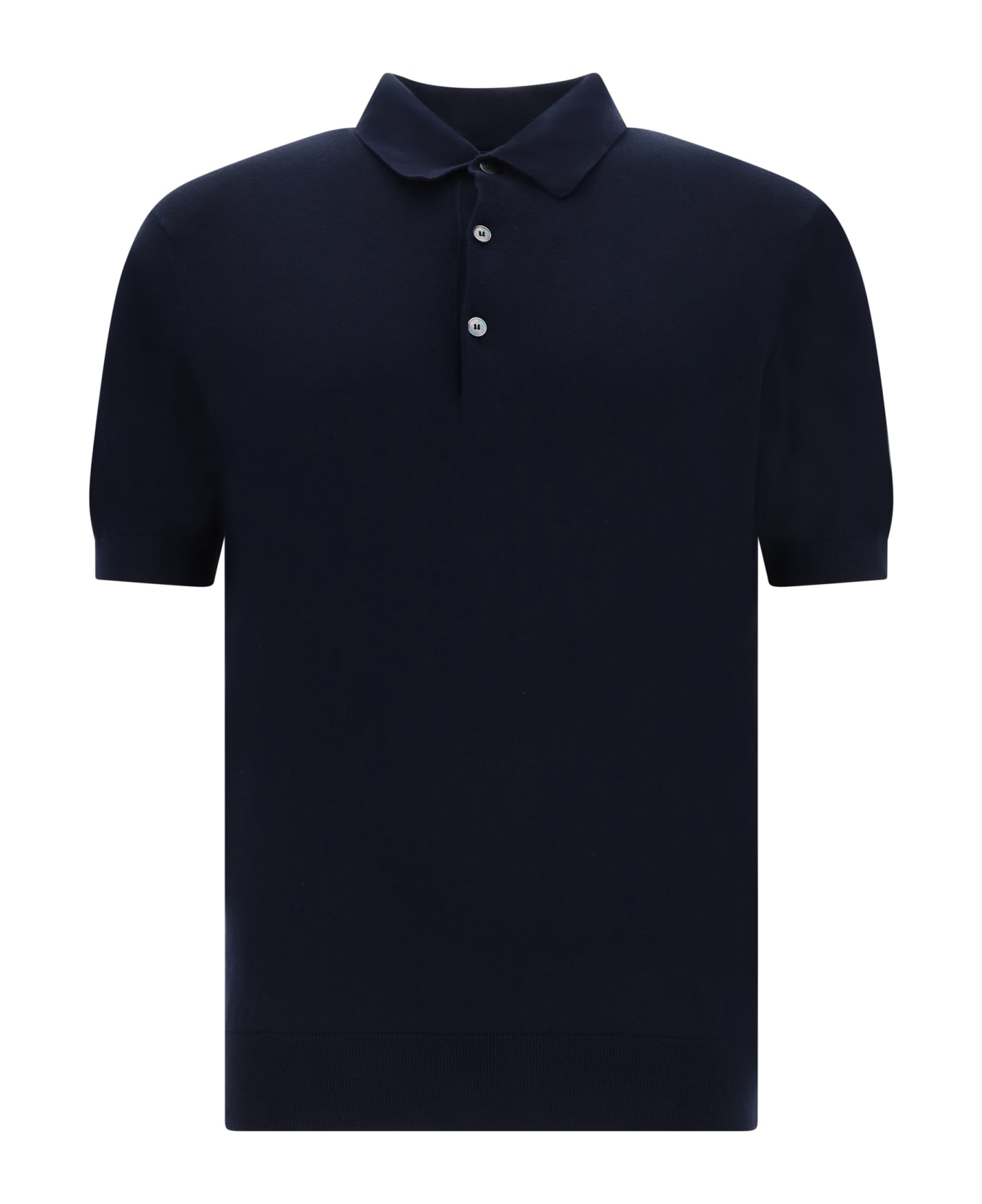 Zegna Polo Shirt - Blue Navy Unito ポロシャツ