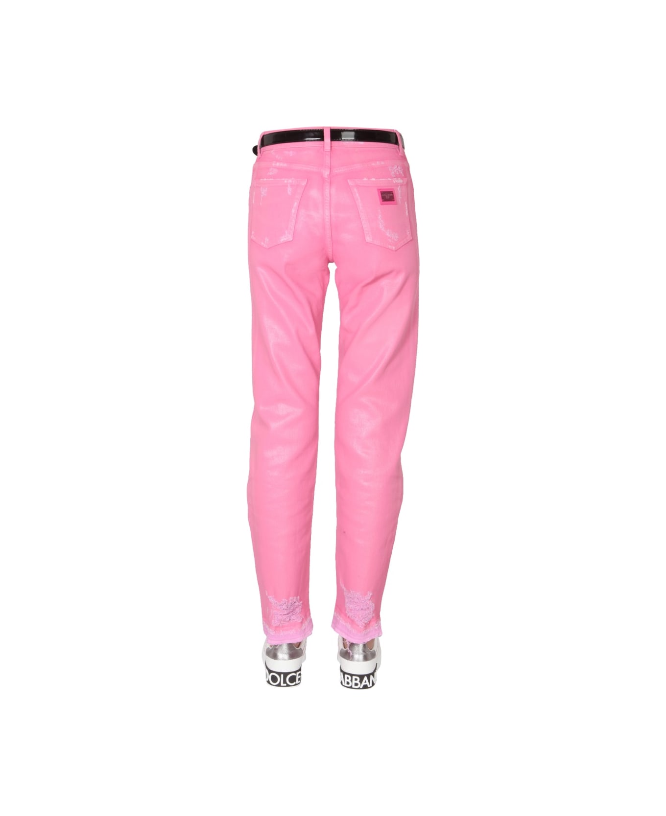 Dolce & Gabbana Loose Fit Jeans - FUCHSIA