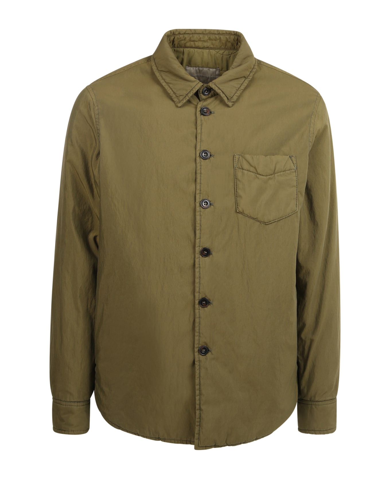 Original Vintage Style Shirt Jacket - Green ジャケット