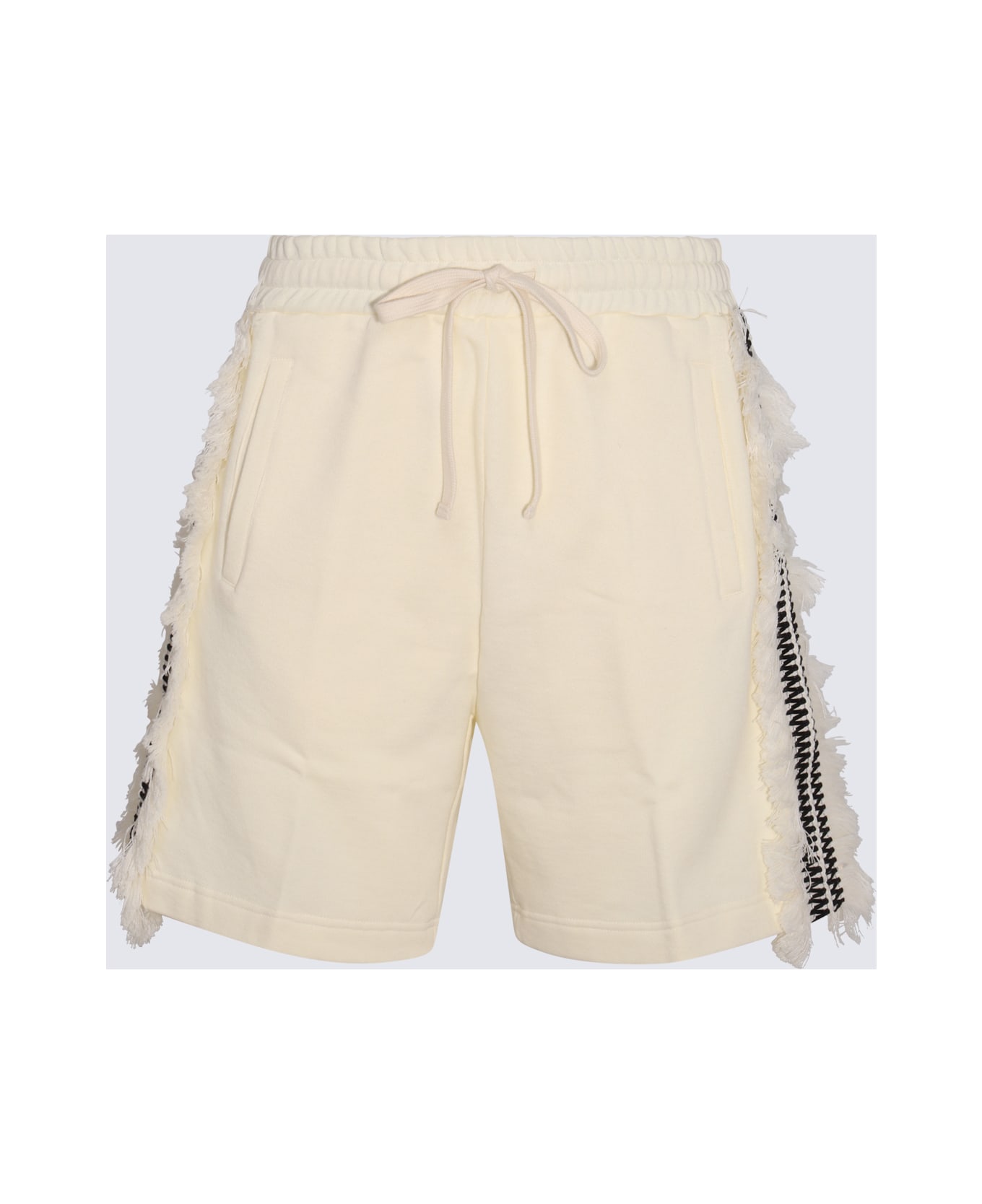 Ritos Cream Cotton Shorts
