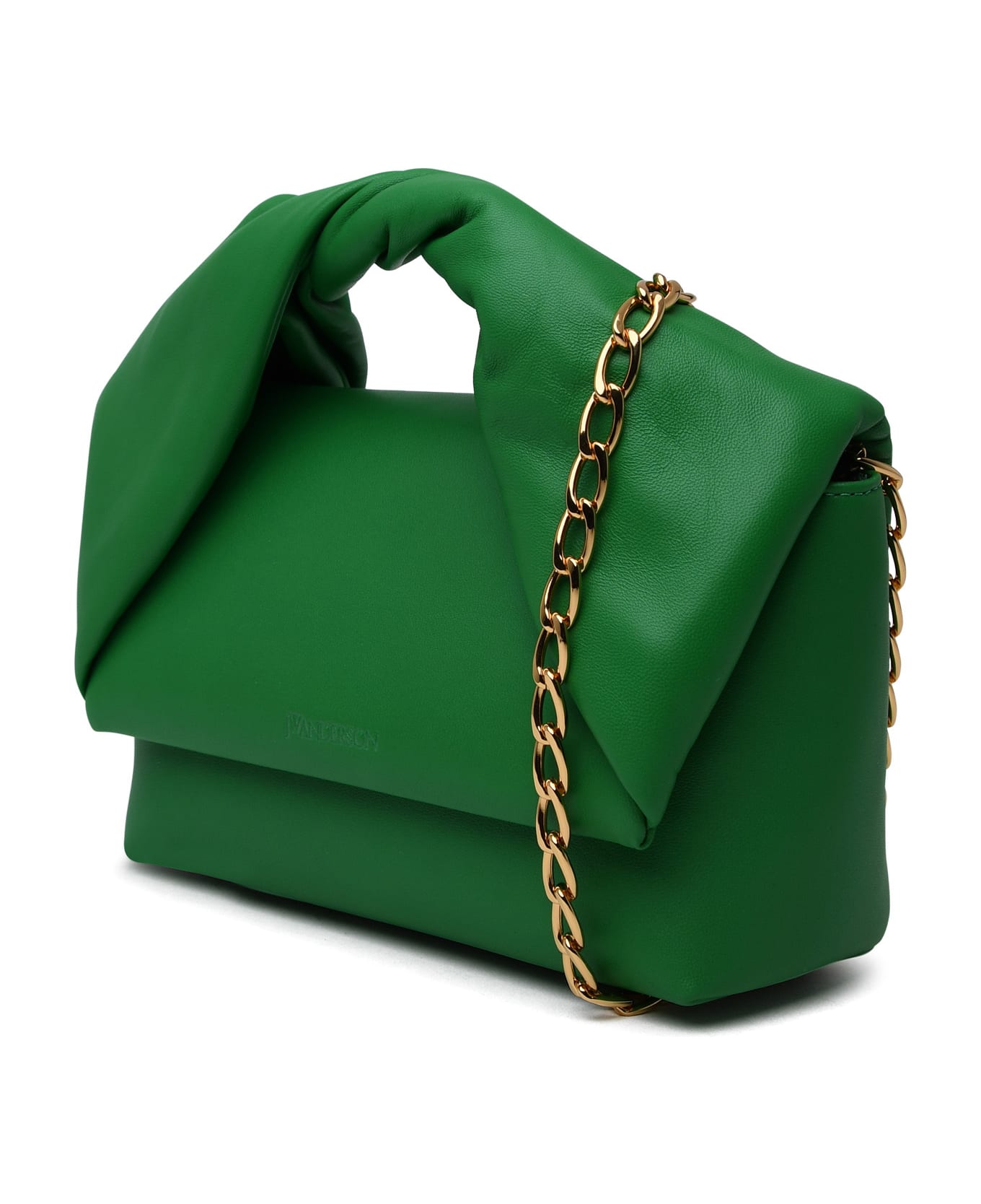 J.W. Anderson Twister Green Leather Bag - BRIGHT GREEN