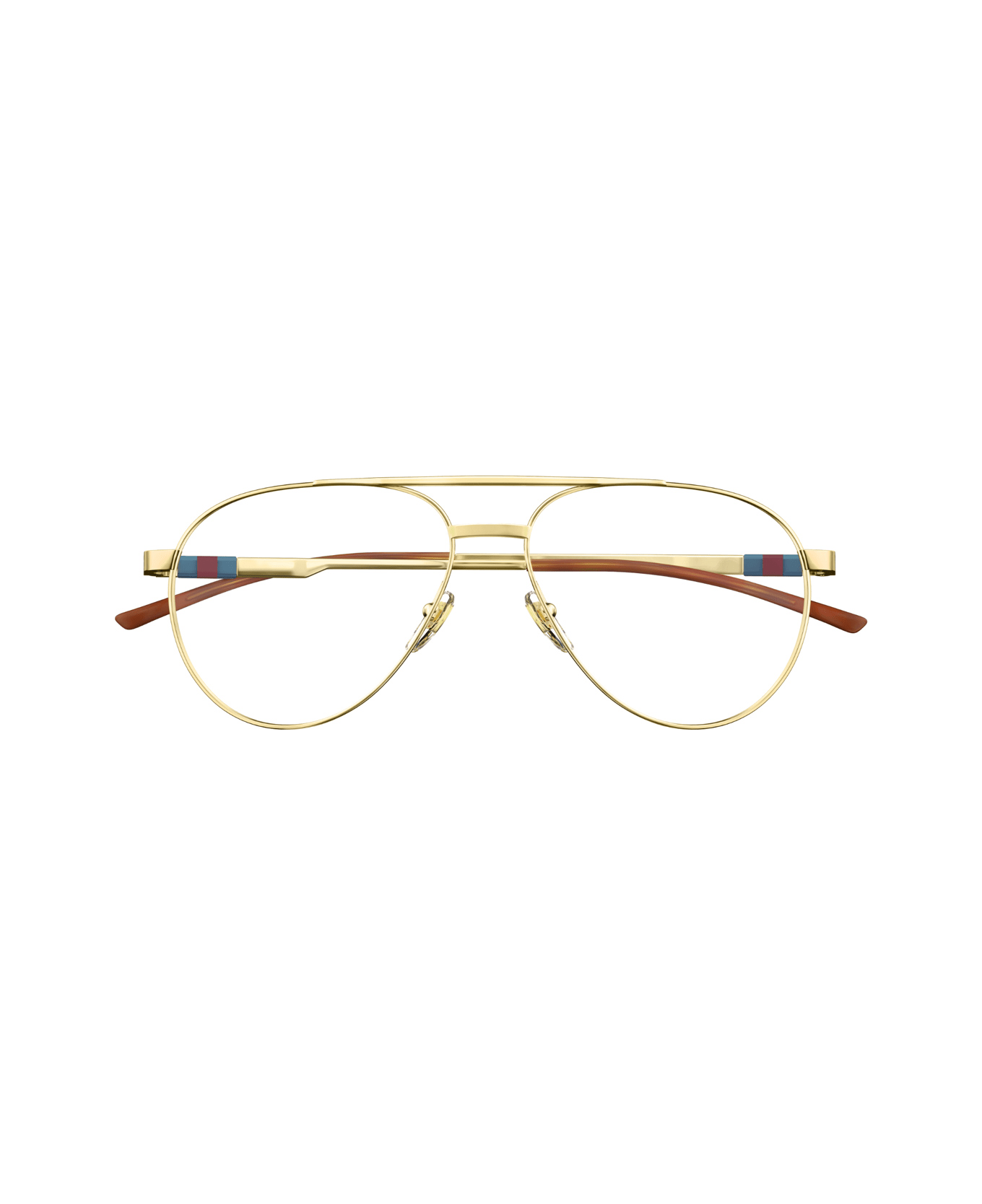 Gucci Eyewear Gucci Gg1679o Linea Web 002 Gold Glasses - Oro