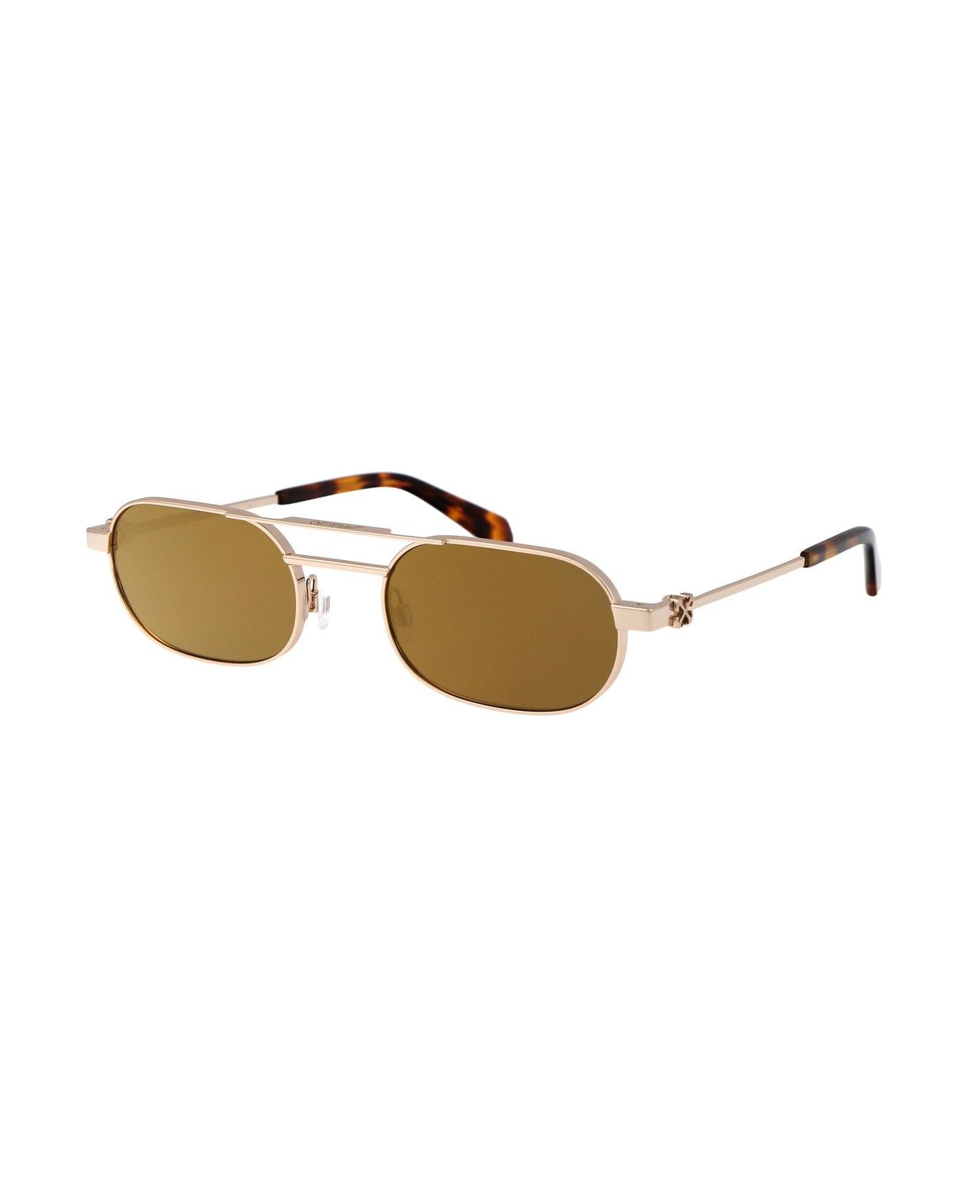 Off-White Vaiden Oval Frame Sunglasses - Oro
