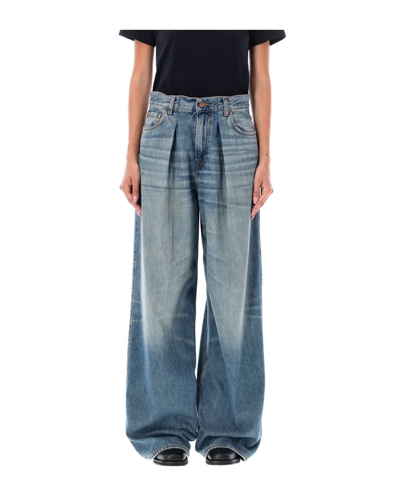 Haikure Candy Blue Tencel Jeans - BLUE TENCEL