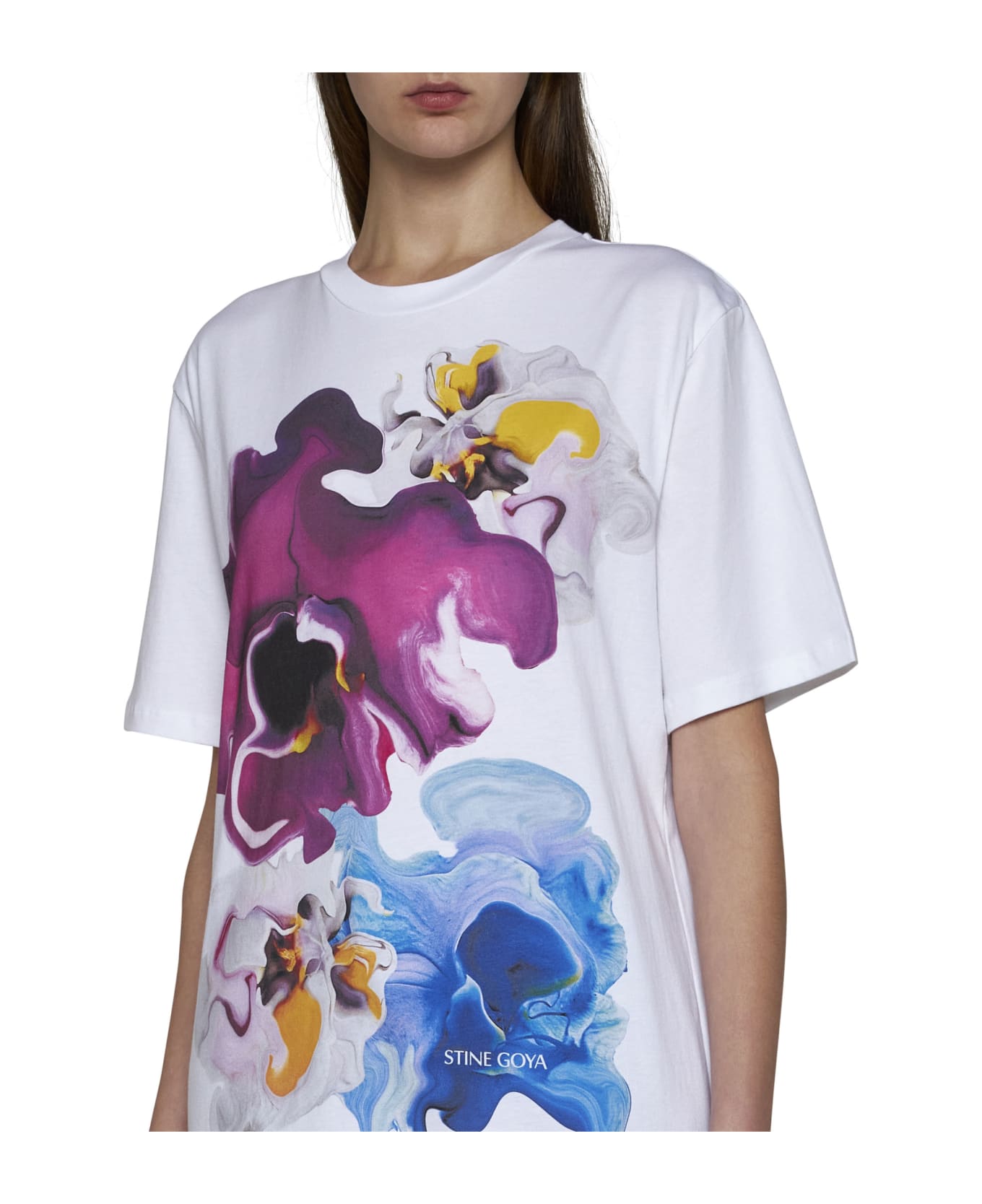Stine Goya T-Shirt - Wild orchid Tシャツ