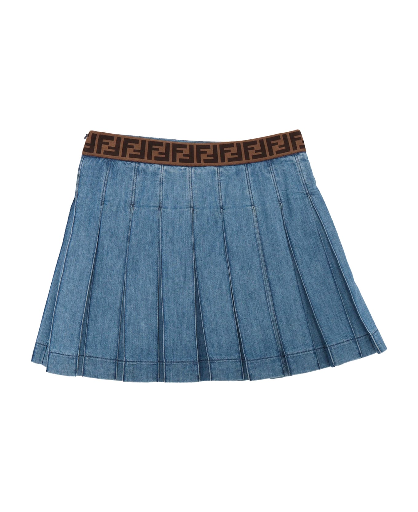 Fendi Light Denim Skirt - BLUE