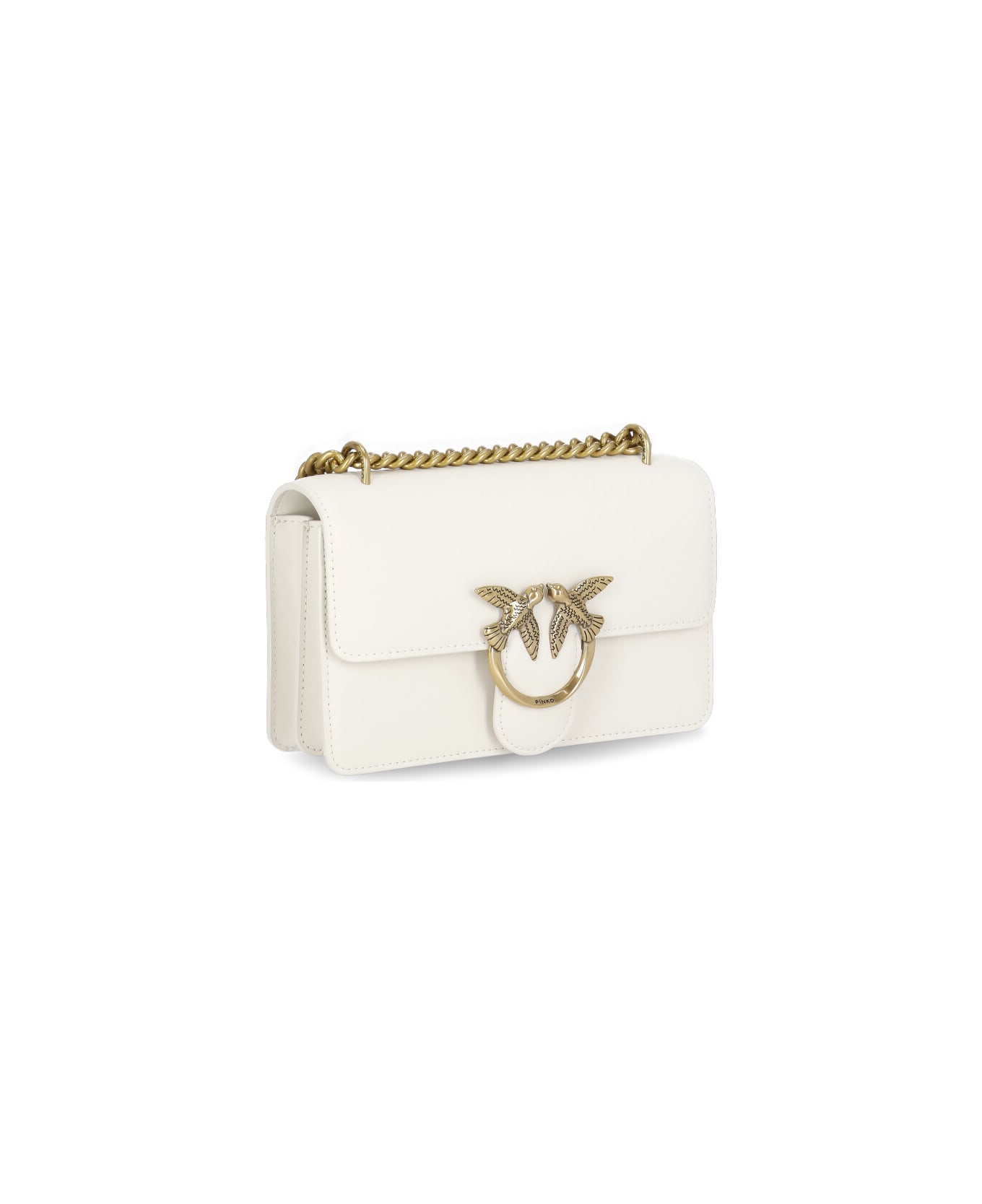 Pinko Love One Mini Shoulder Bag - White