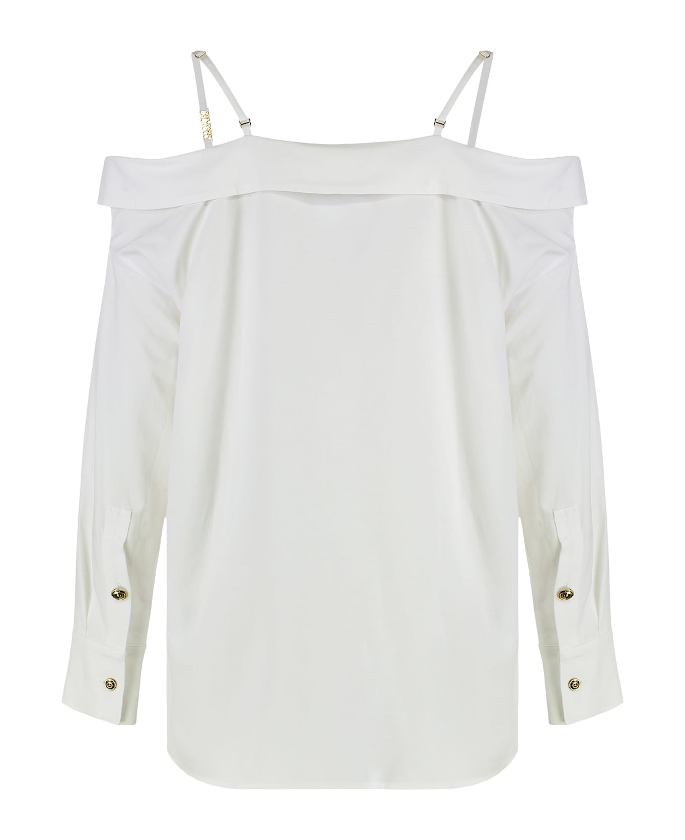 Versace Jeans Couture Off-shoulders Shirt - White