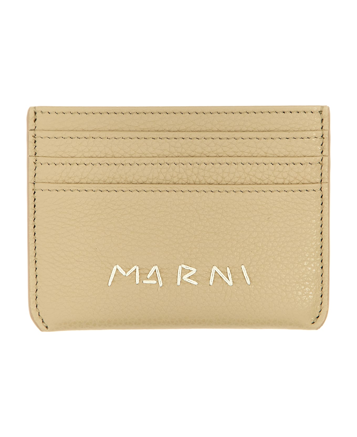 Marni Logo Card Holder - Beige