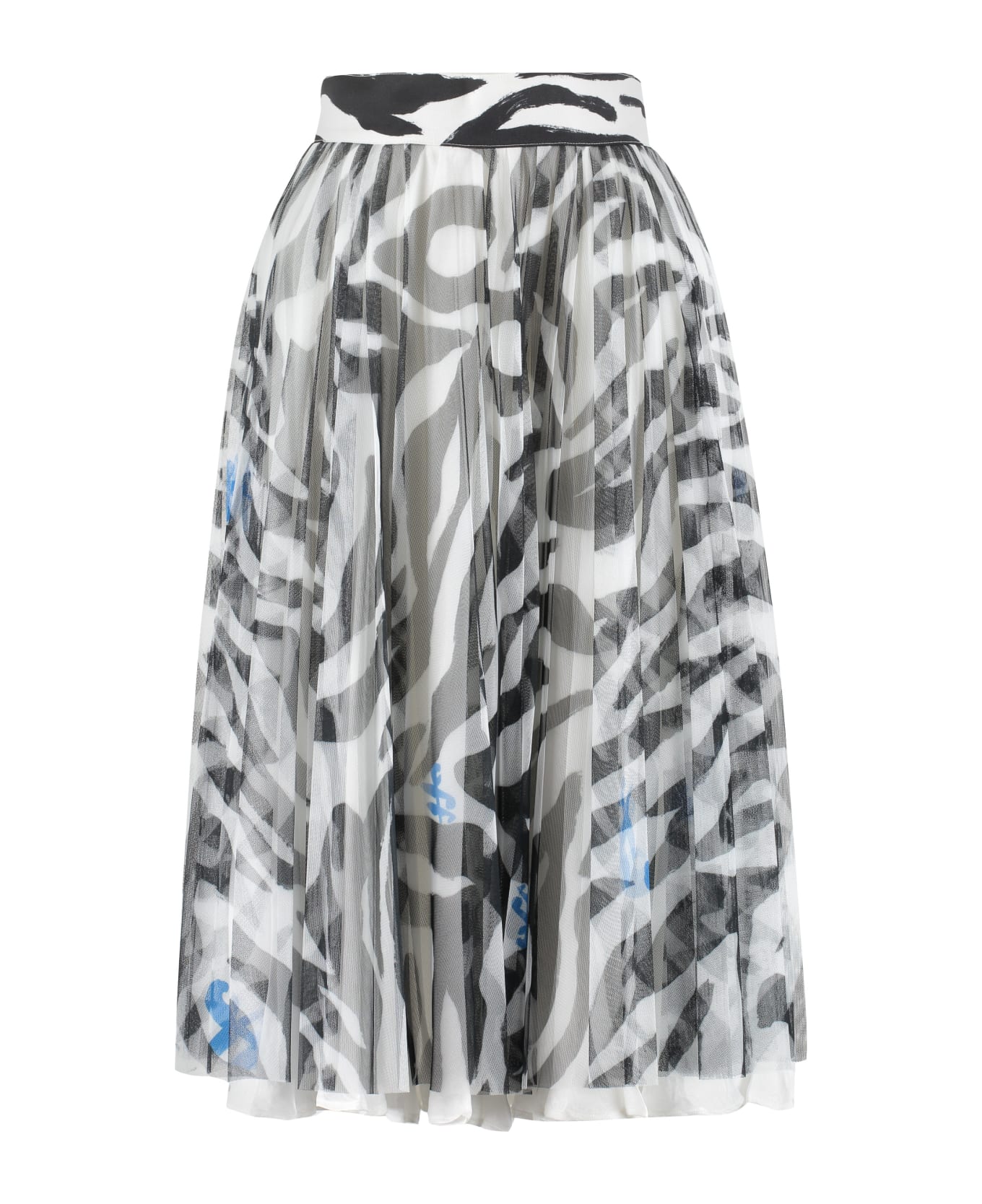 Off-White Pleated Tulle Skirt - Animalier スカート