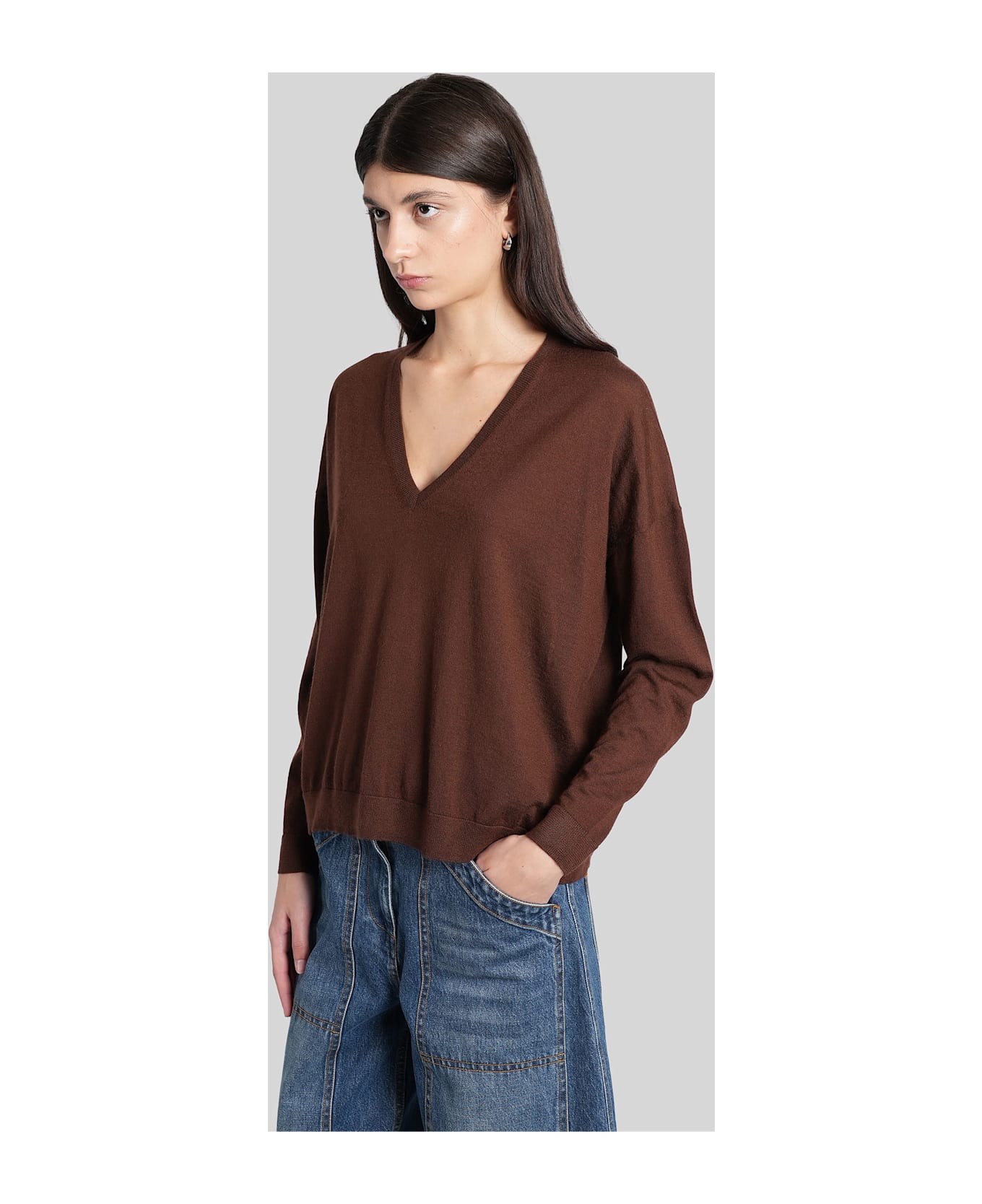 Co Knitwear In Brown Cashmere - brown