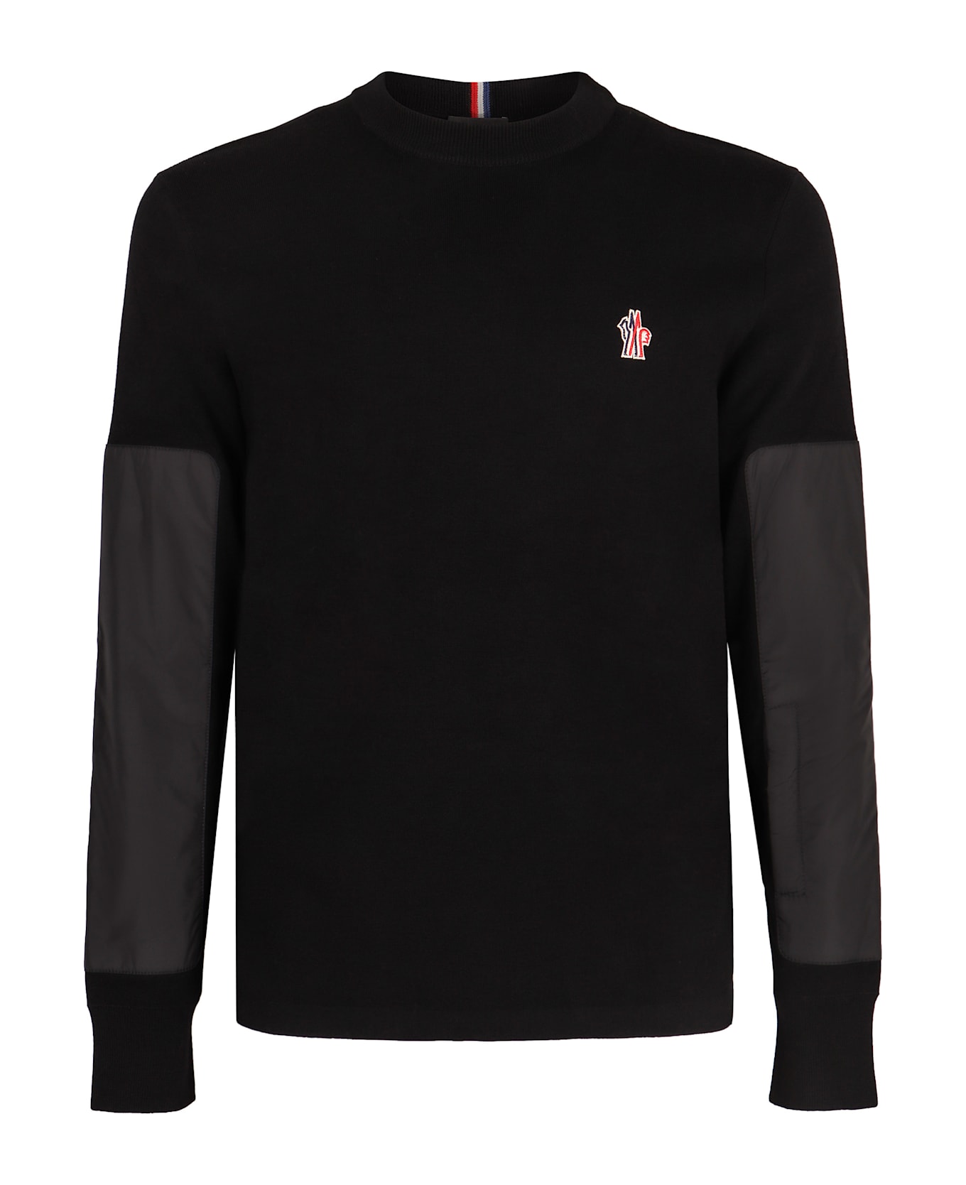 Moncler Grenoble Logo Crew-neck Sweater - Black