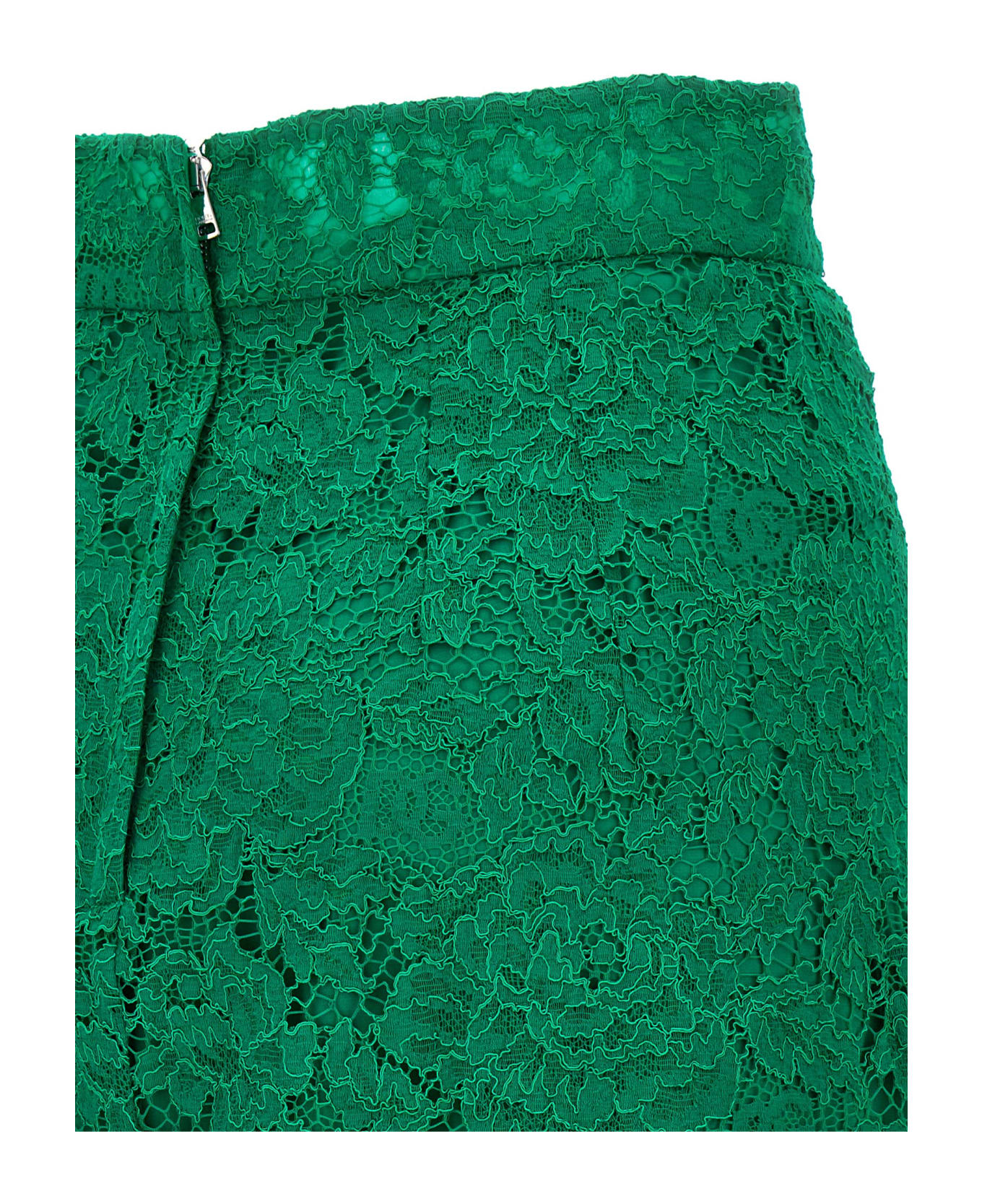Dolce & Gabbana Lace Midi Skirt - Green