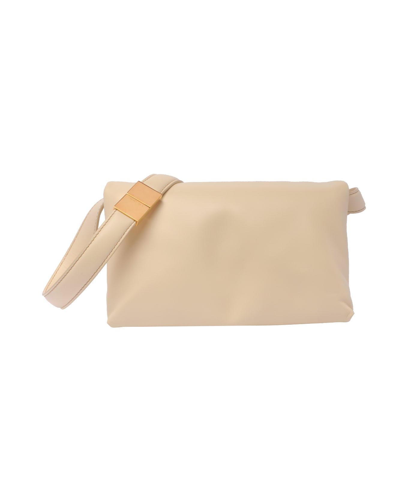 Marni Prisma Leather Bag - Natural
