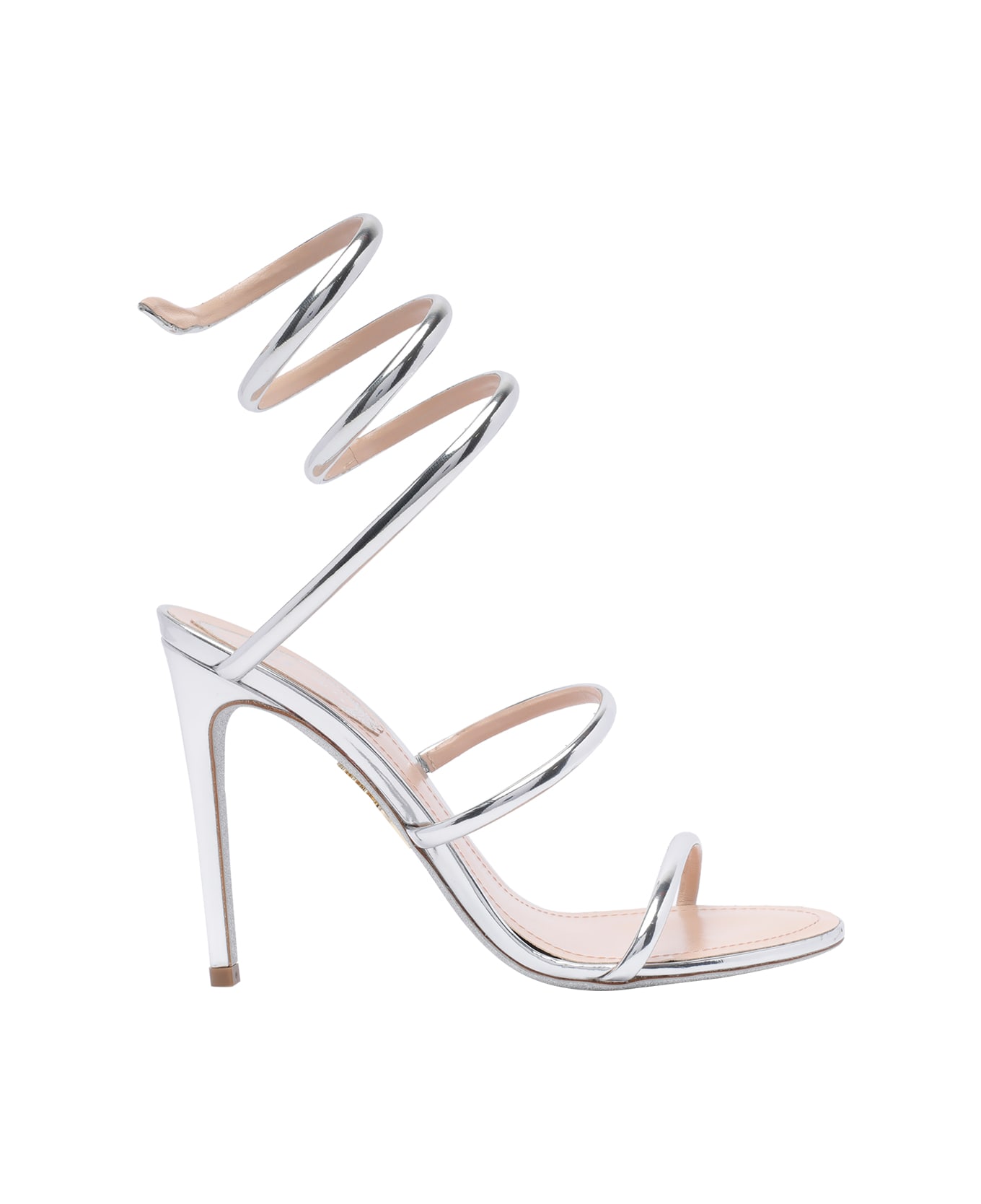 René Caovilla Cleo Pump Sandals - Silver