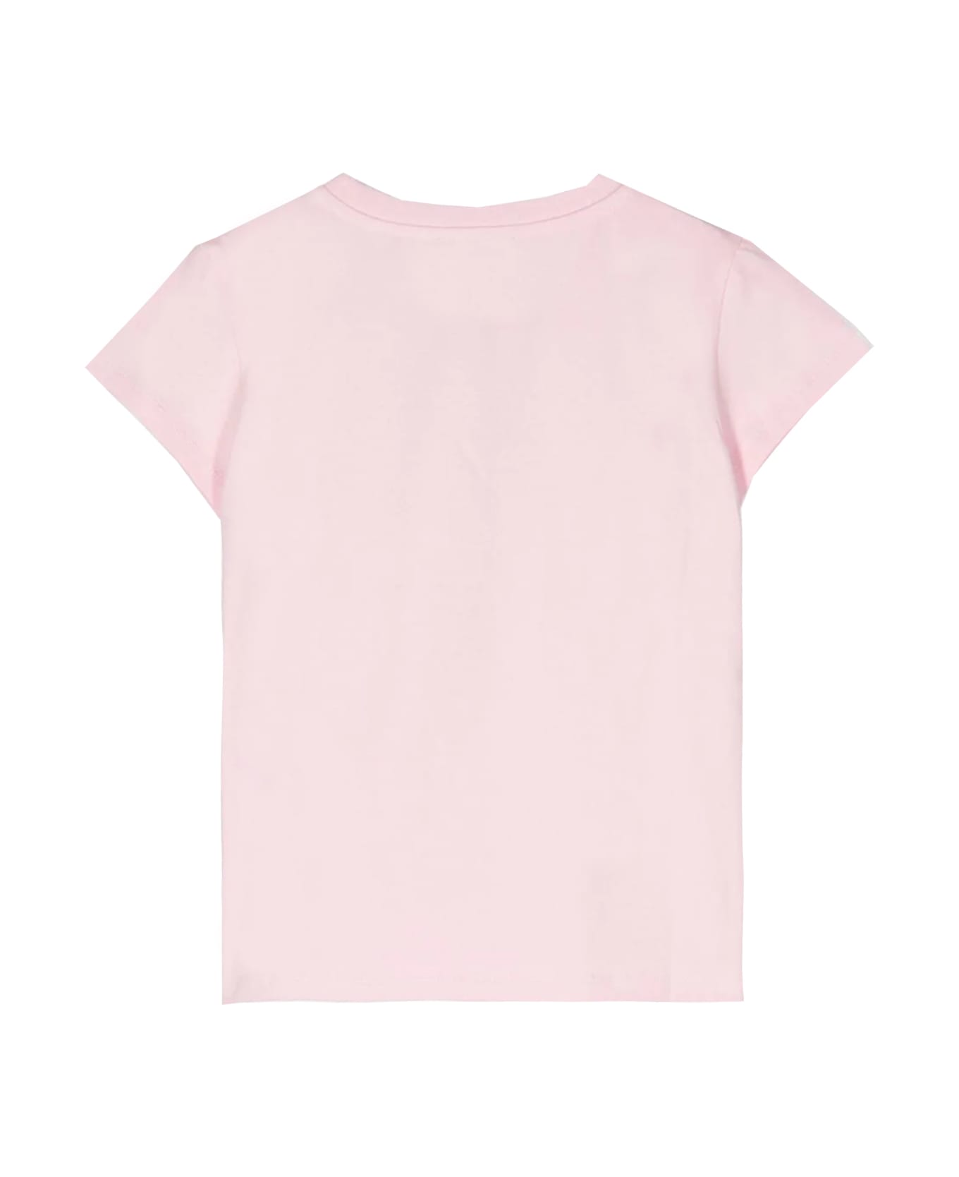 Balmain T-shirt With Logo - Rose Tシャツ＆ポロシャツ