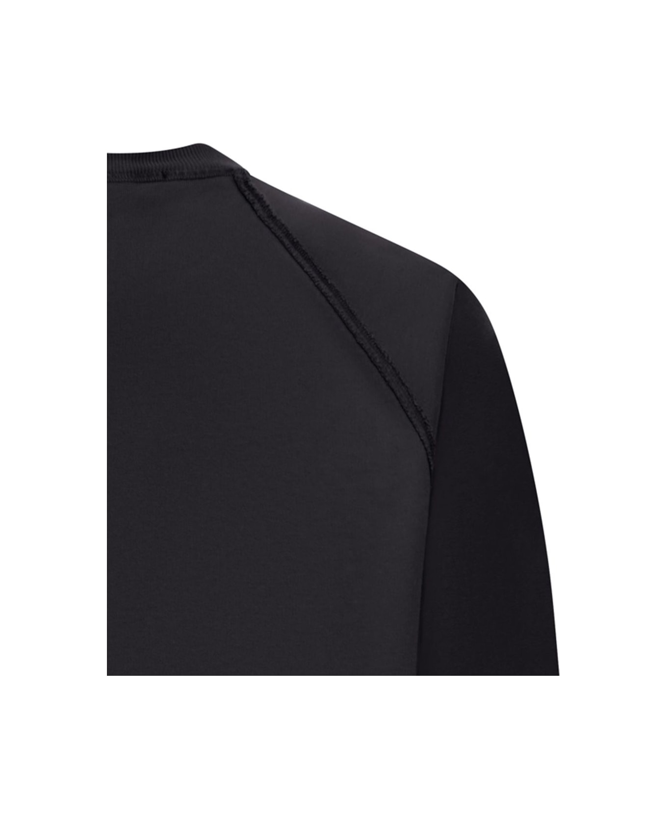 Stone Island Raglan Sleeve Sweatshirt - Black