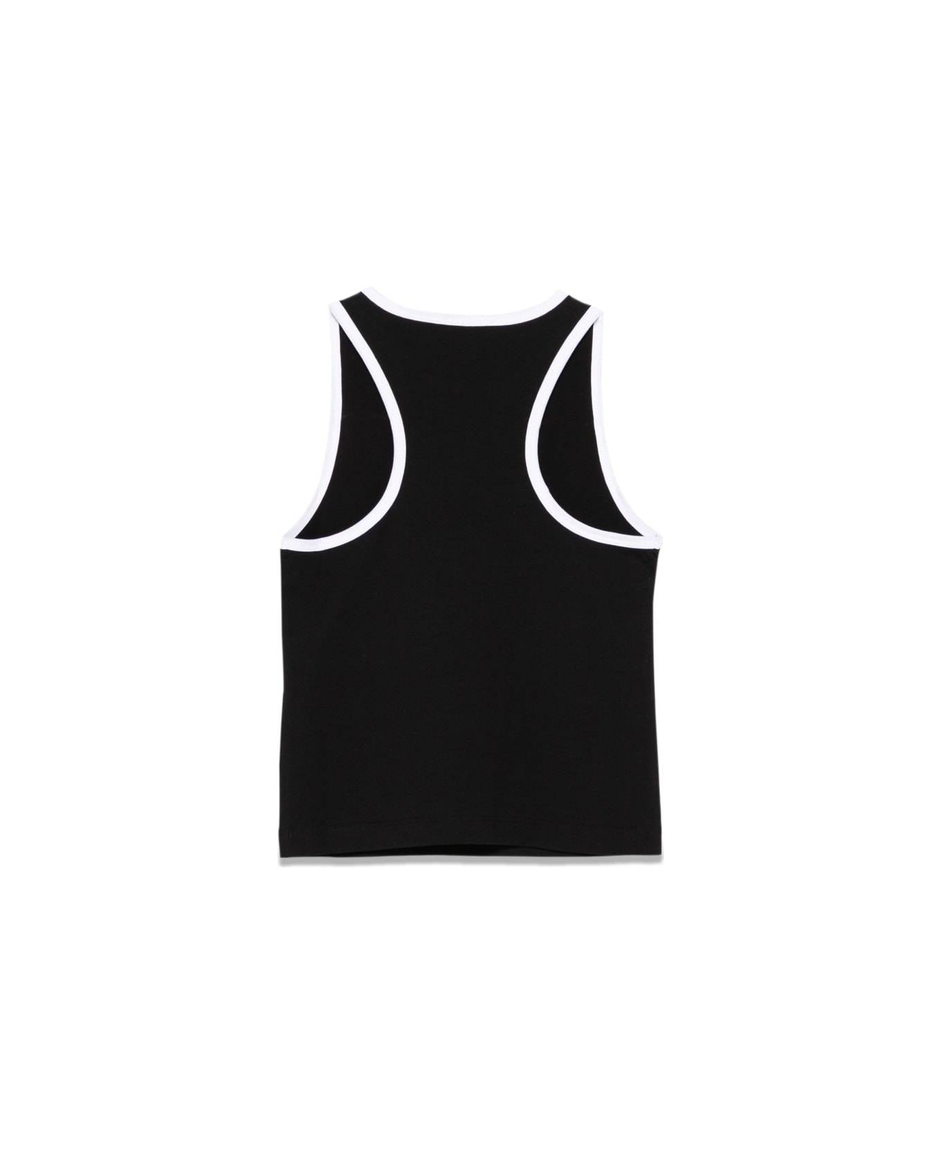 Balmain Tank Top With Logo - BLACK