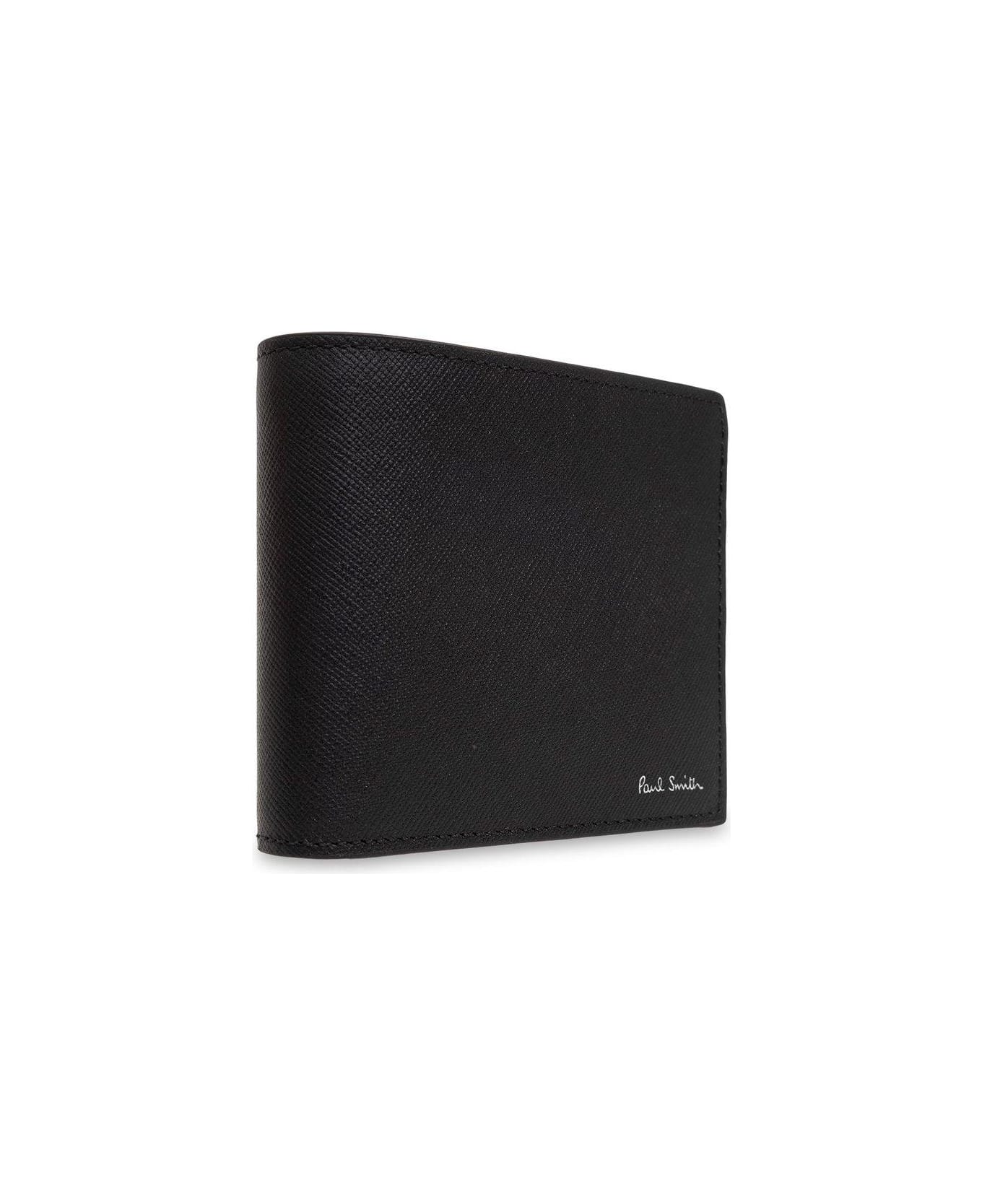 Paul Smith Folding Wallet With Logo - BLACK