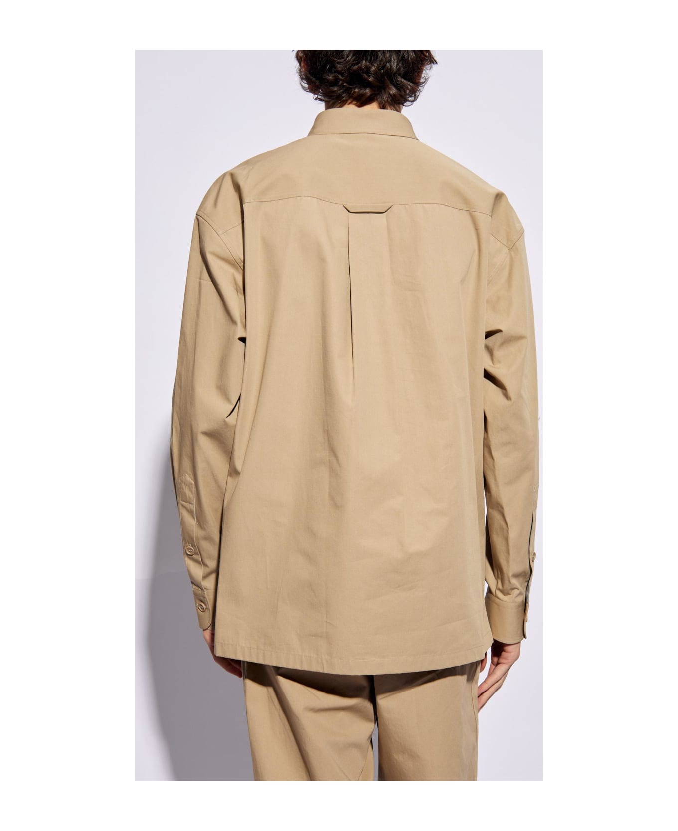 Gucci Cotton Shirt With Pocket - Beige