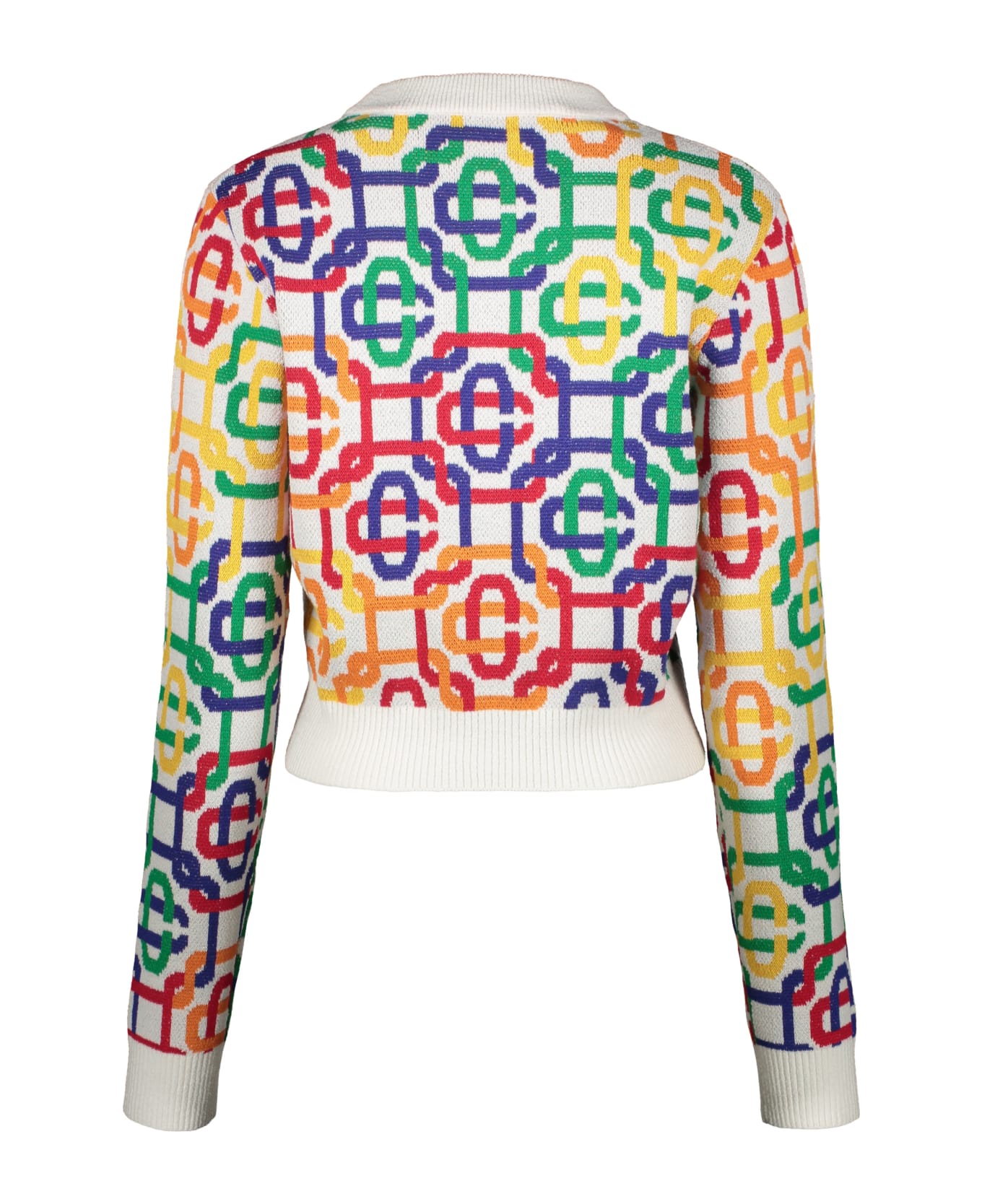 Casablanca Cotton Blend Crew-neck Sweater - Multicolor