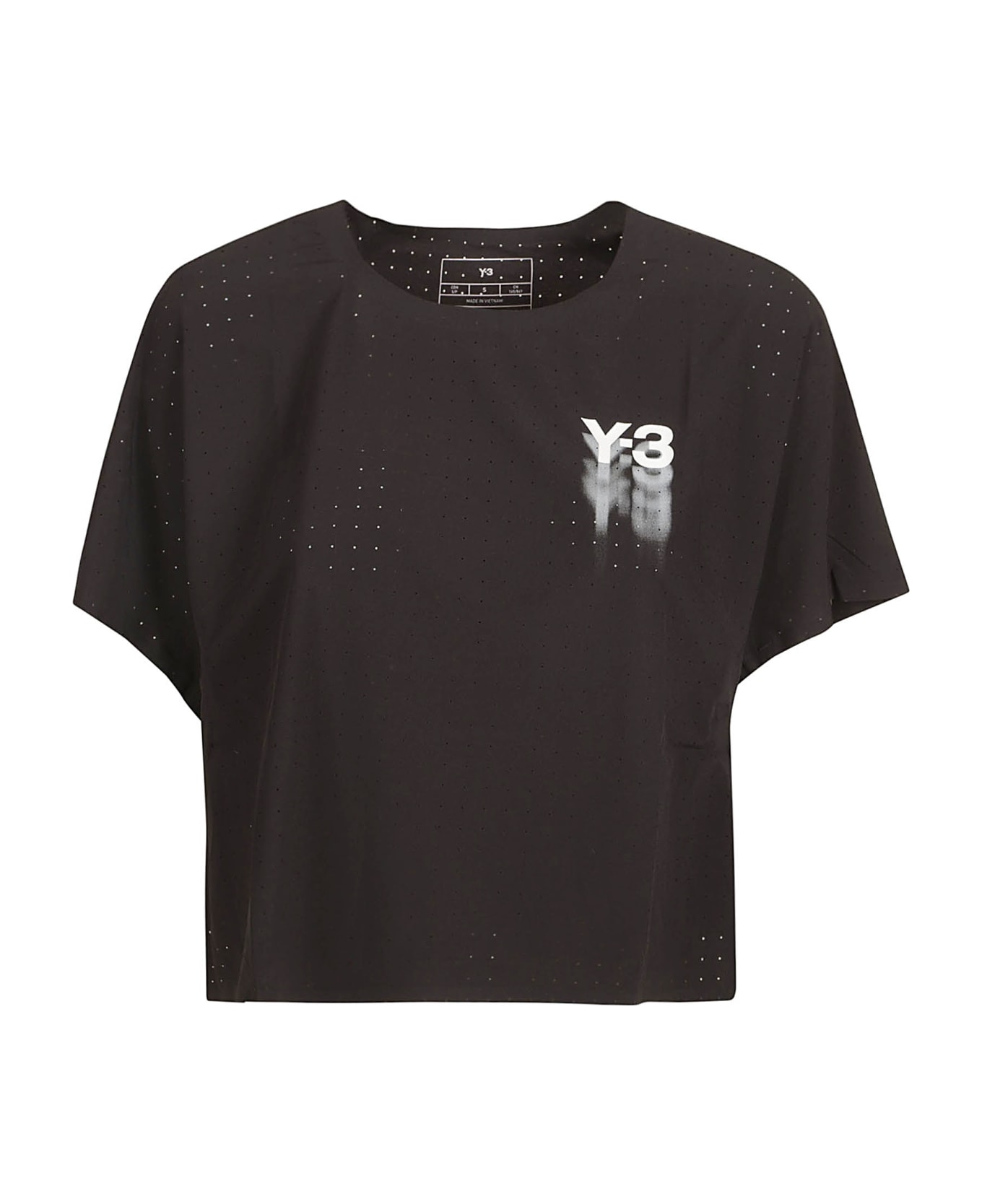 Y-3 Logo Technical T-shirt - Black Tシャツ