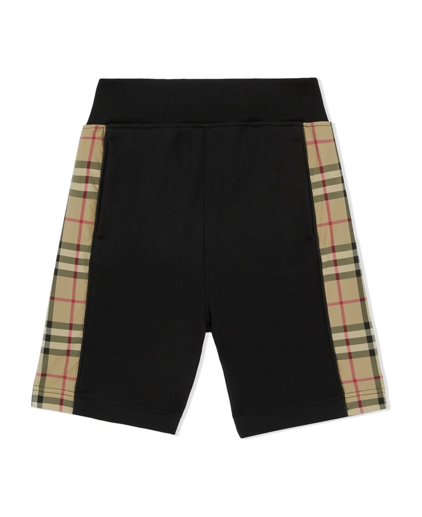 Burberry Black Cotton Shorts - Nero