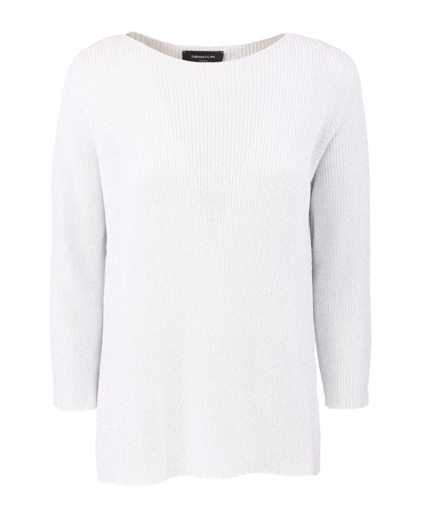 Fabiana Filippi Cotton Sweater - Bianco ottico ニットウェア