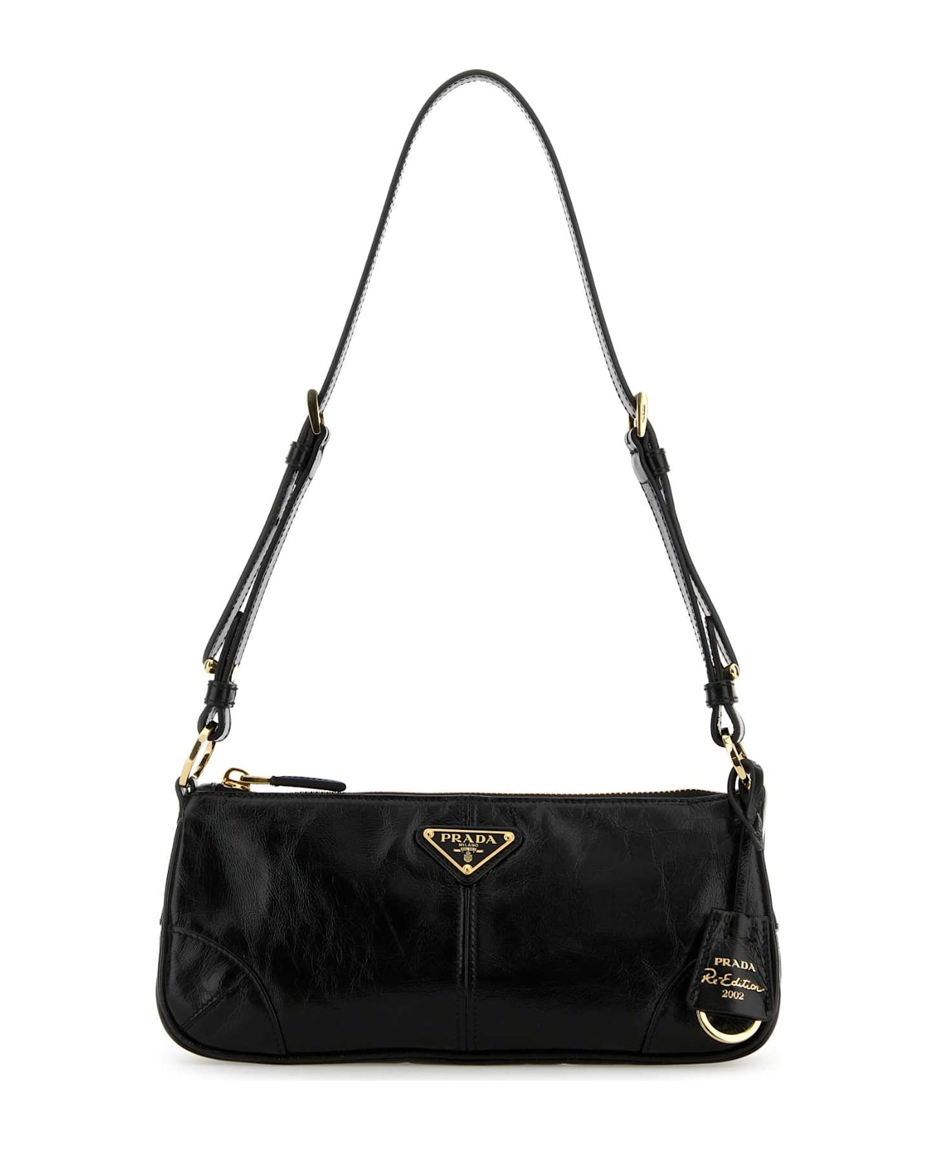 Prada Black Leather Shoulder Bag - NERO