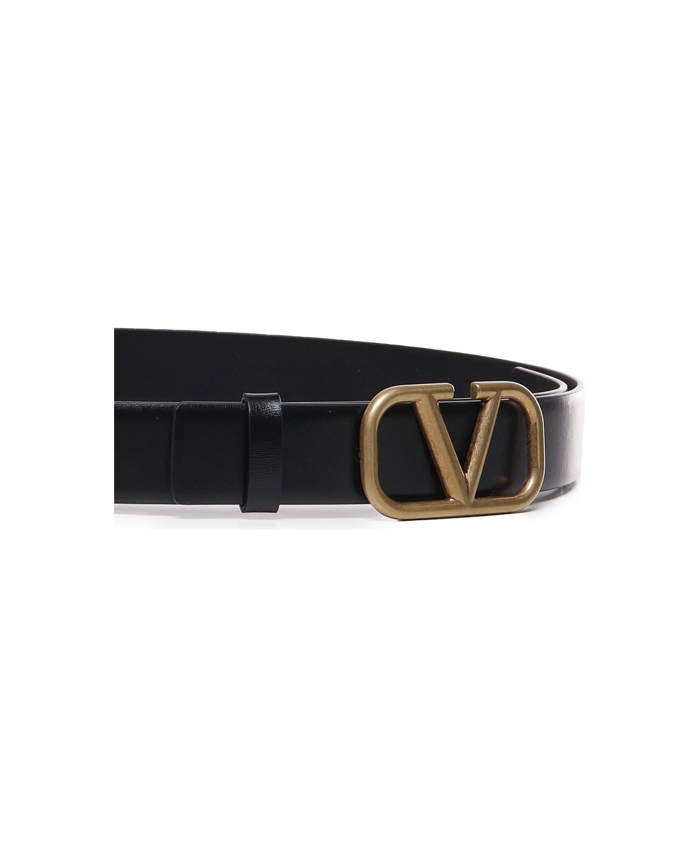 Valentino Garavani Signature Vlogo Belt - Black