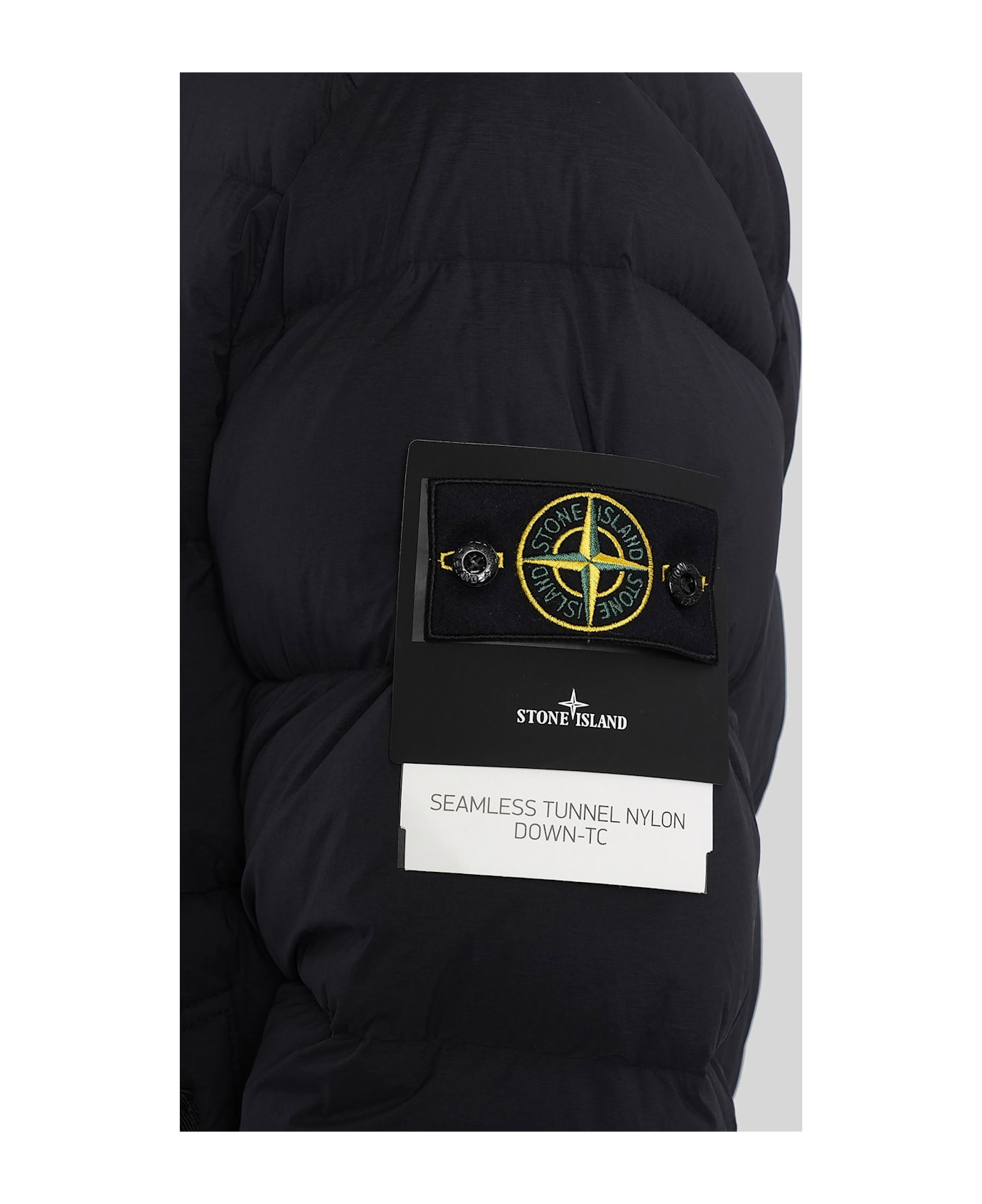 Stone Island Puffer In Black Polyamide - black
