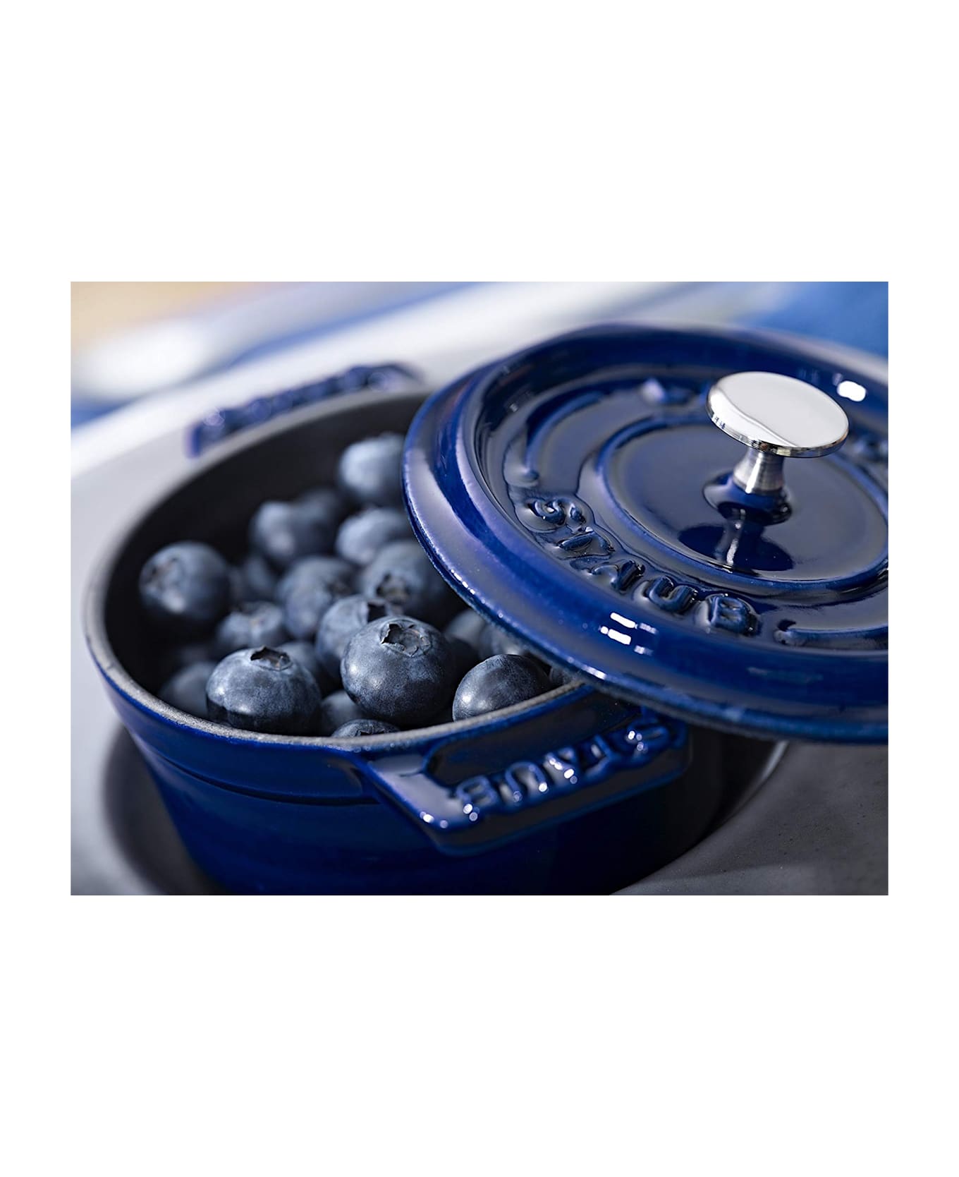 Staub La Cocotte Tonda Blu Cm 26 Staub - Blu