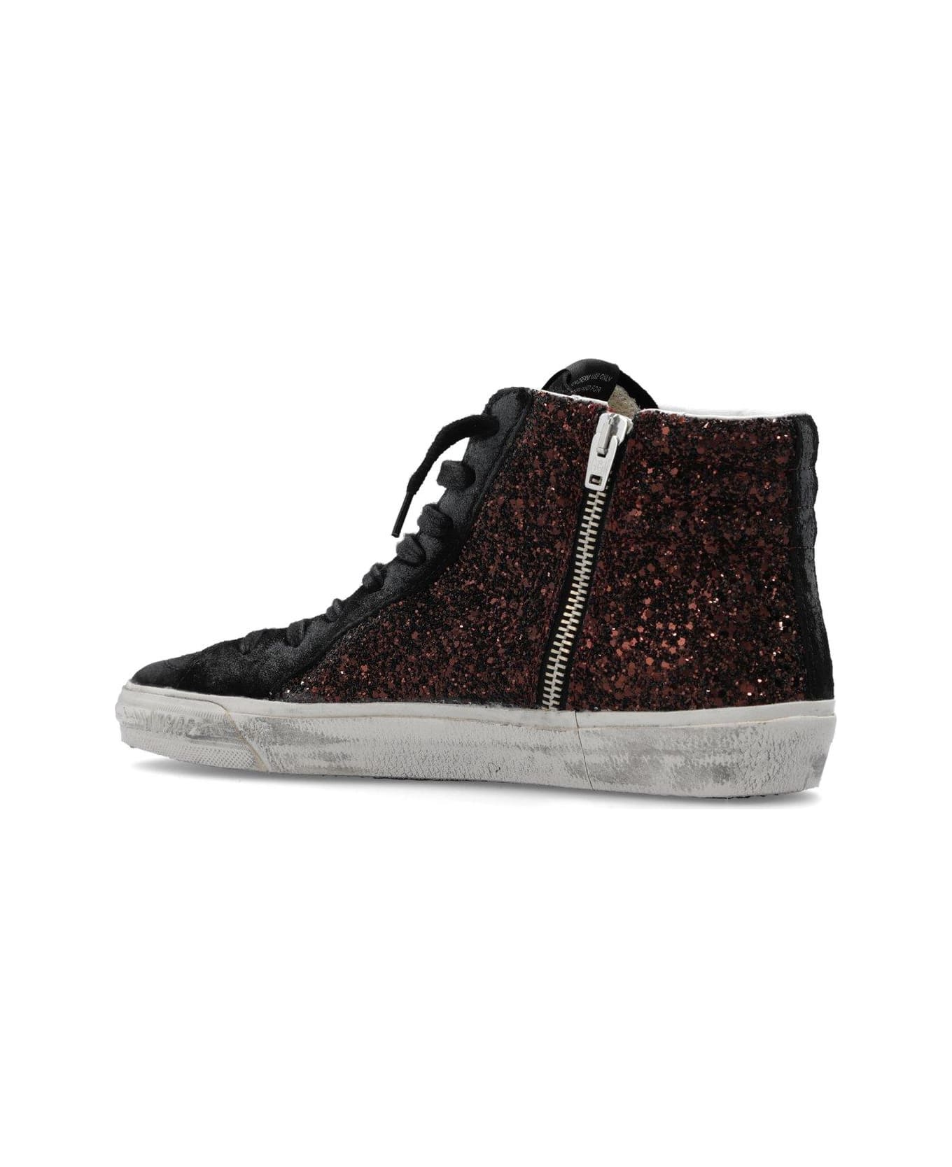 Golden Goose Slide Glitter High-top Lace-up Sneakers - MultiColour スニーカー