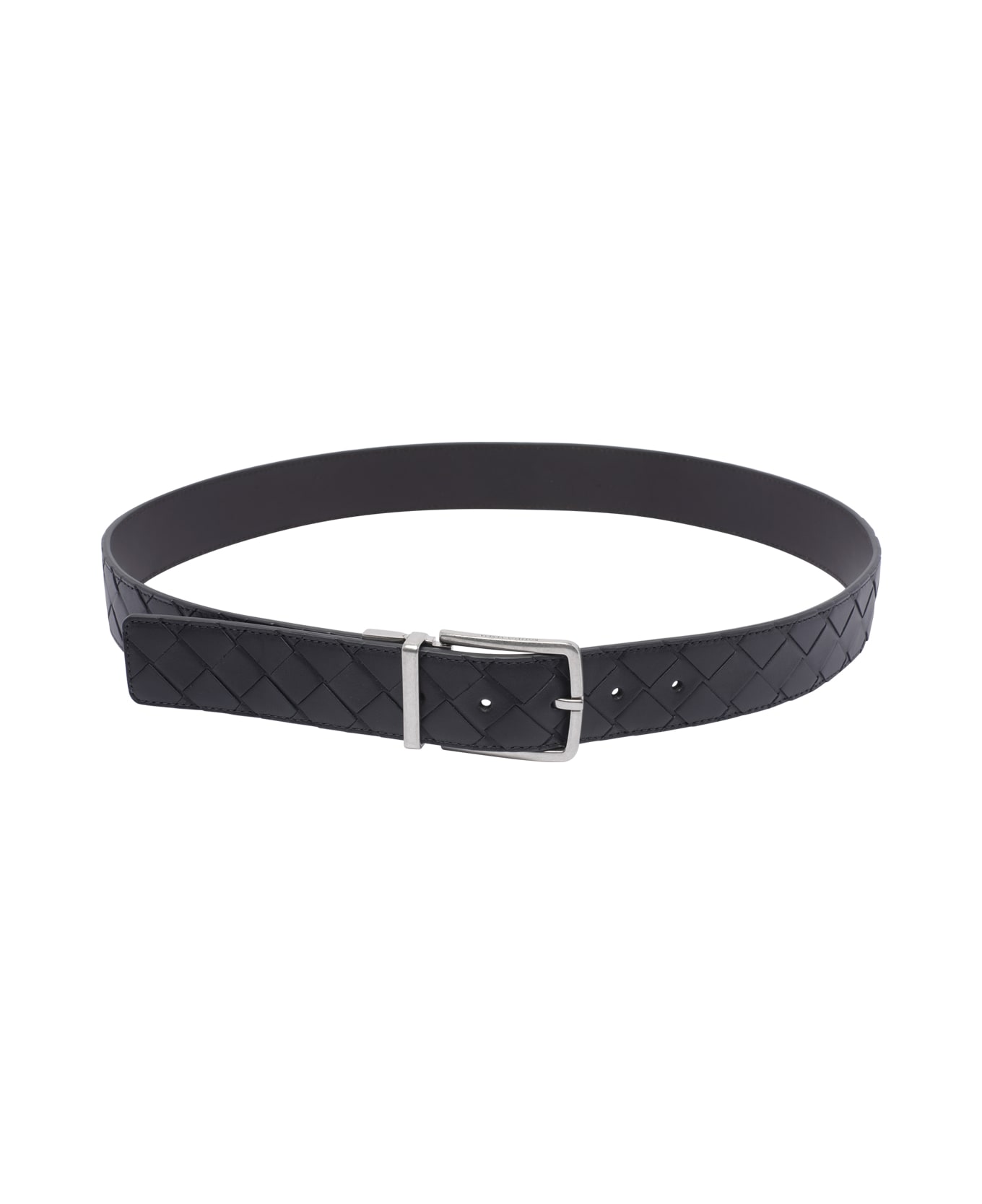 Bottega Veneta Intrecciato Belt - Black