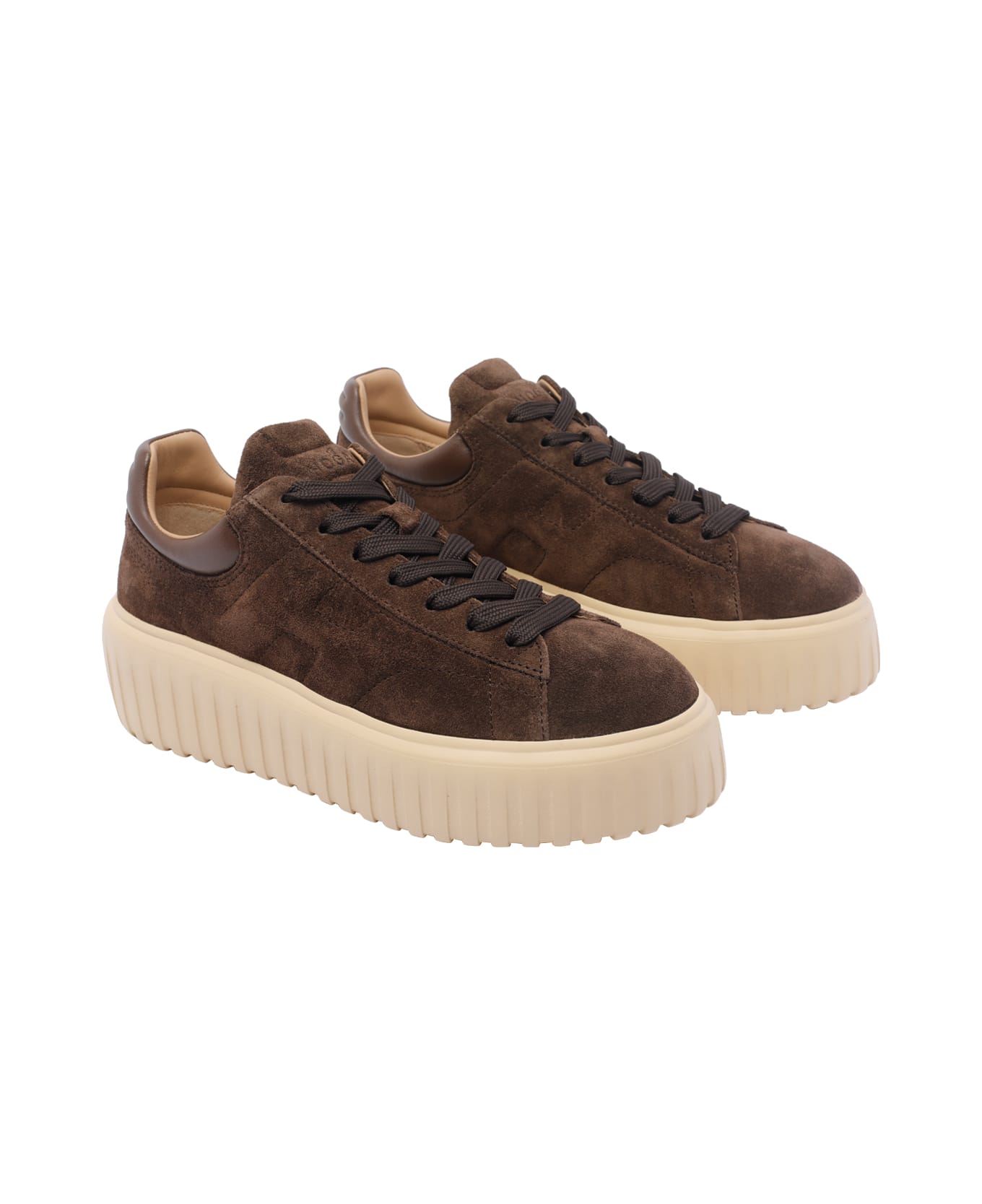 Hogan H-stripes Sneakers - brown