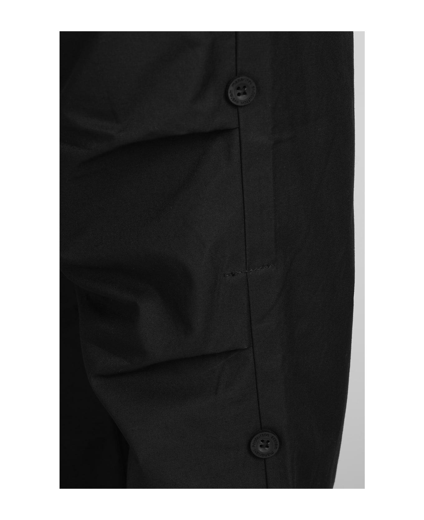 Maharishi Pants In Black Cotton - black