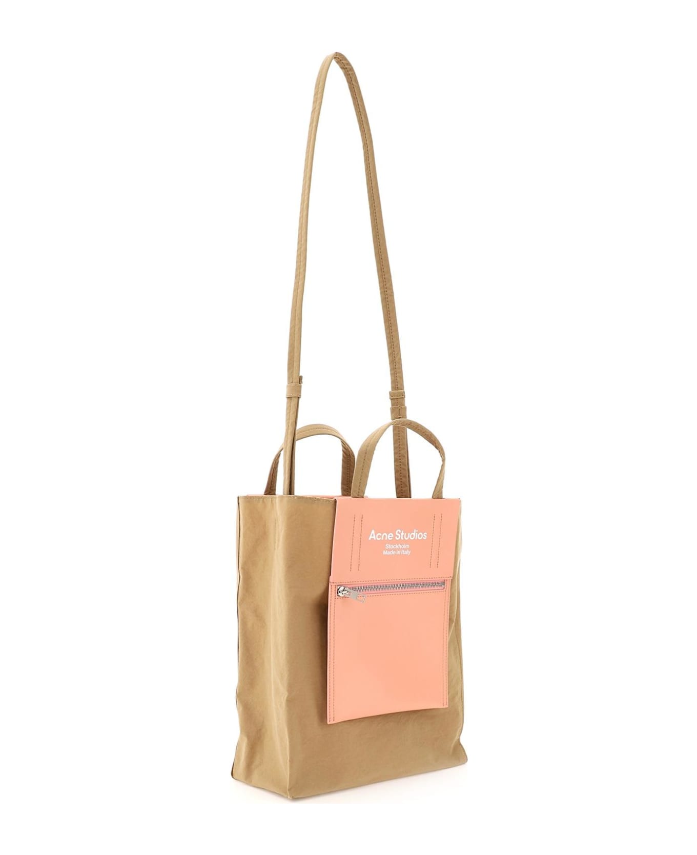 Acne Studios Baker Out Medium Tote Bag - Brown/pink
