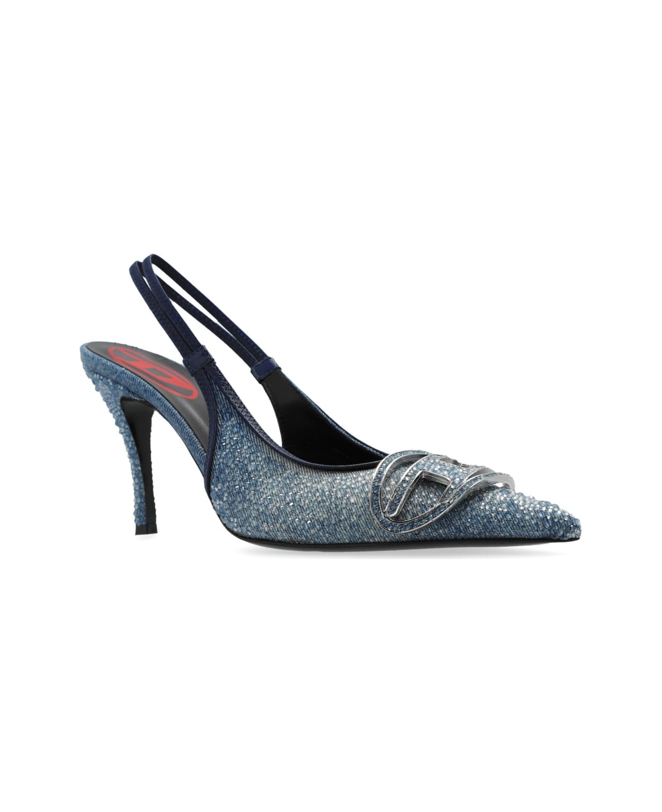 Diesel D-venus Pointed-toe Slingback Pumps - Blue