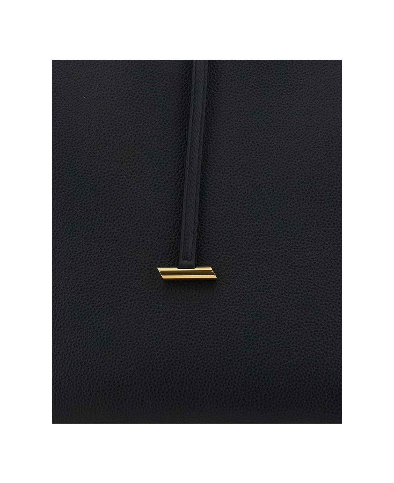 Little Liffner 
zip Penne
 Black Tote Bag With Two Top Handles And Logo Plaque On The Front In Leather Woman - Black