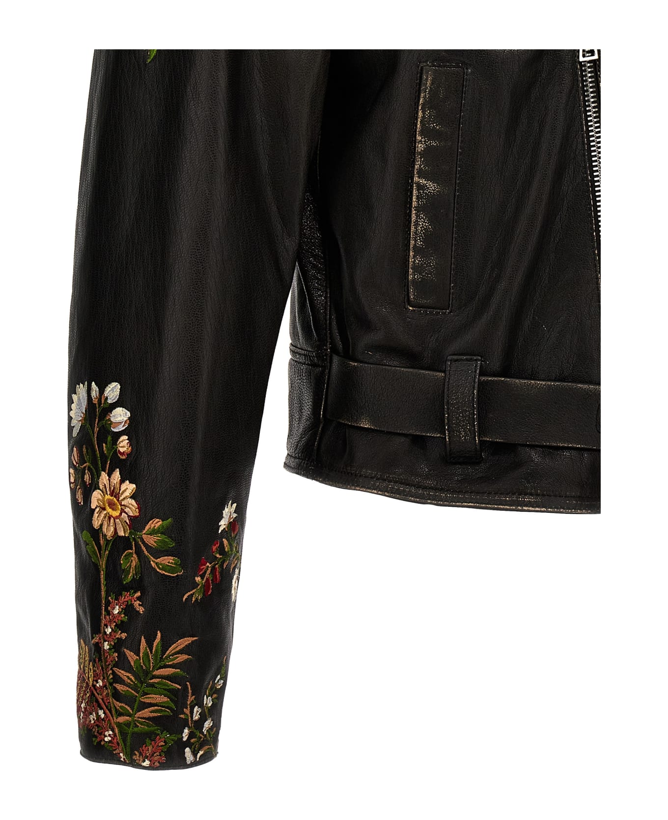 Etro Nail Floral Embroidery - Black