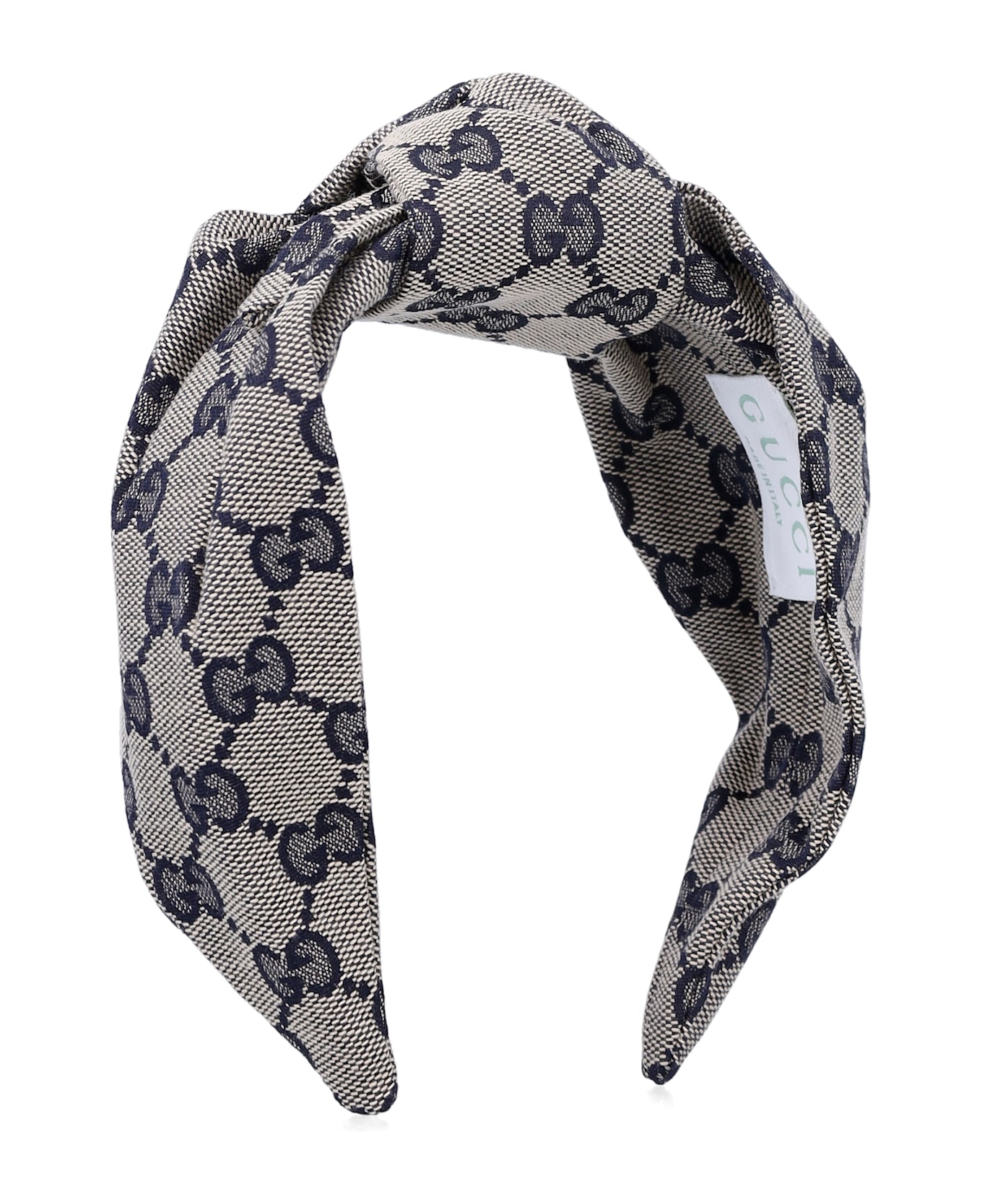 Gucci Kids Gg Canvas Headband - BEIGE/MIDNIGHT BLUE