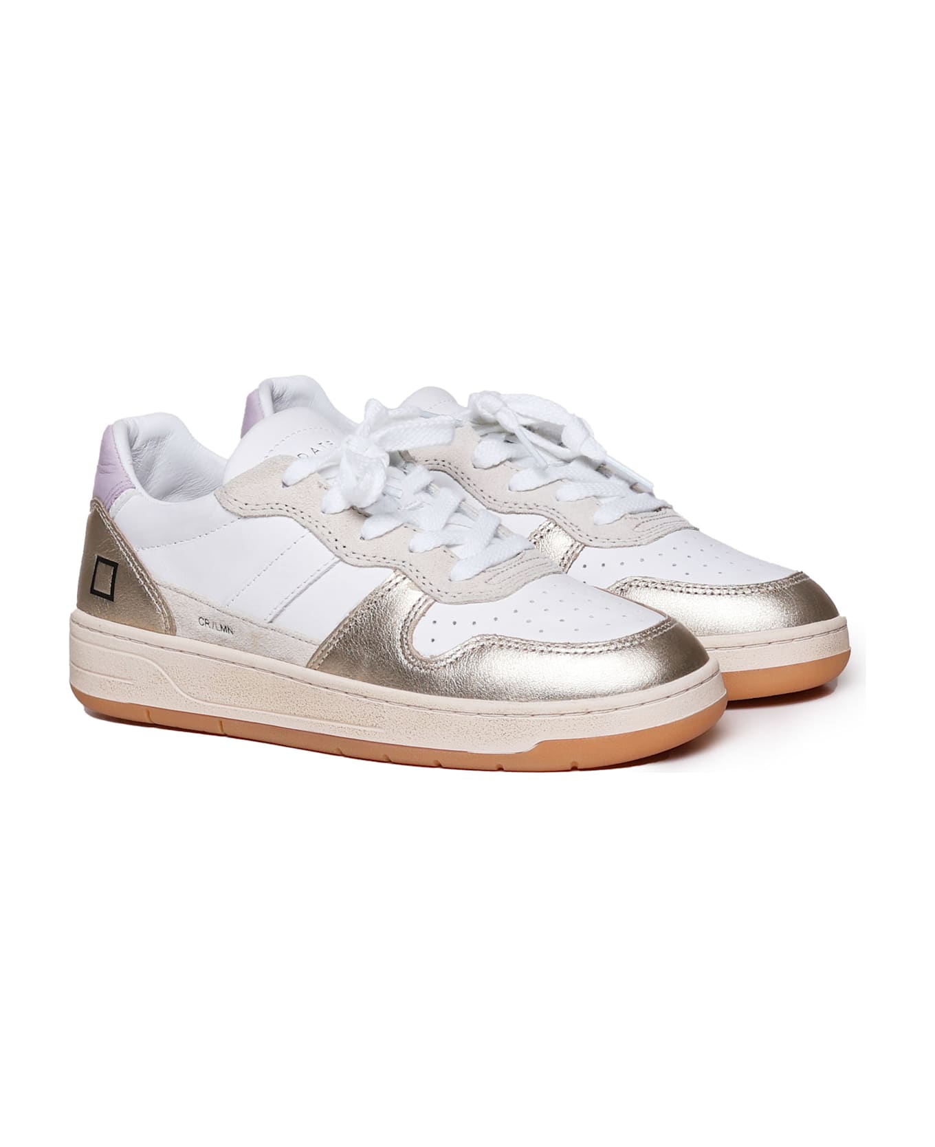 D.A.T.E. Sneakers Court 2.0 - WHITE-PLATINUM